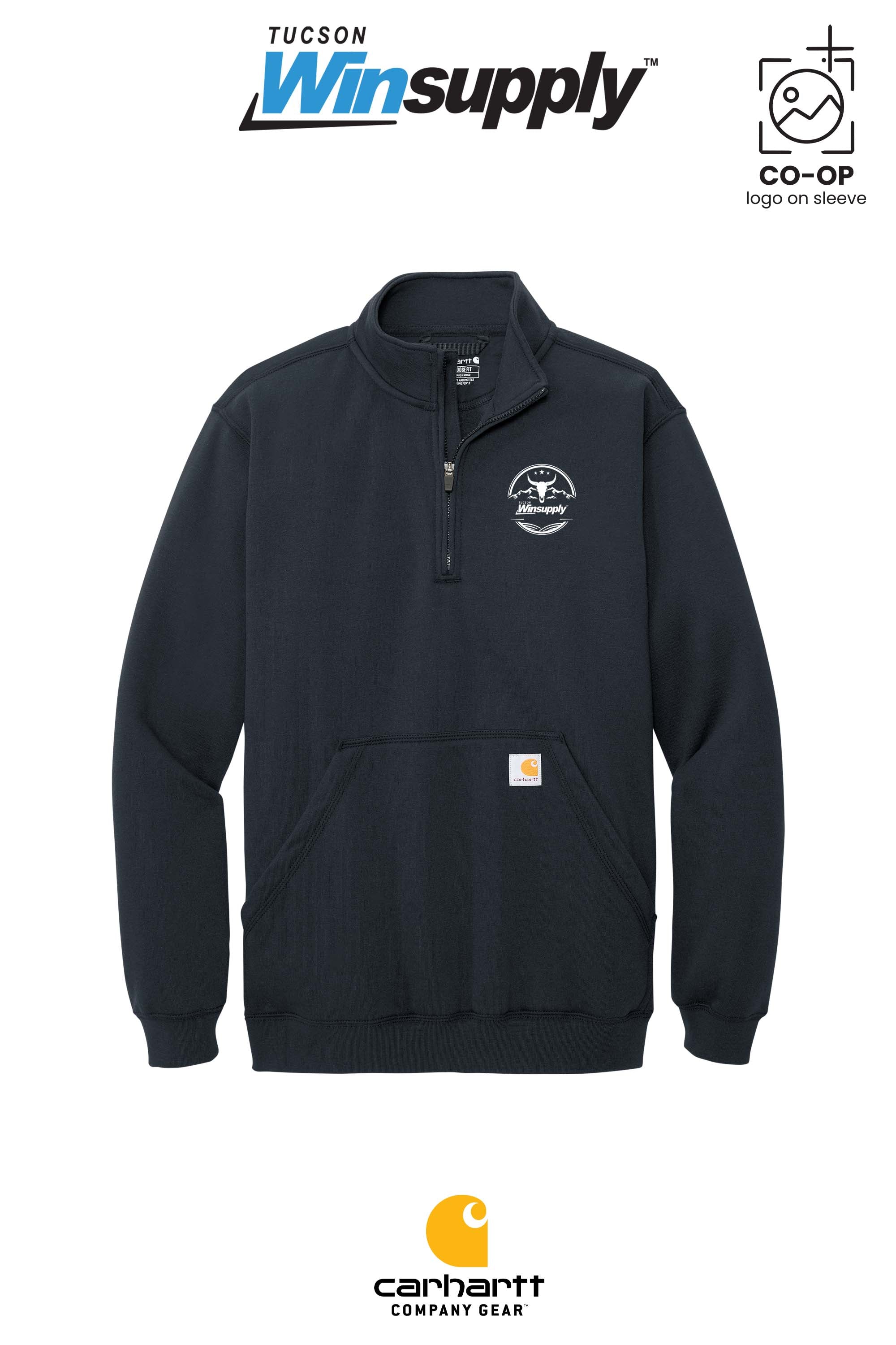 Carhartt® Midweight 1/4-Zip Mock Neck Sweatshirt - Winsupply Tucson AZ