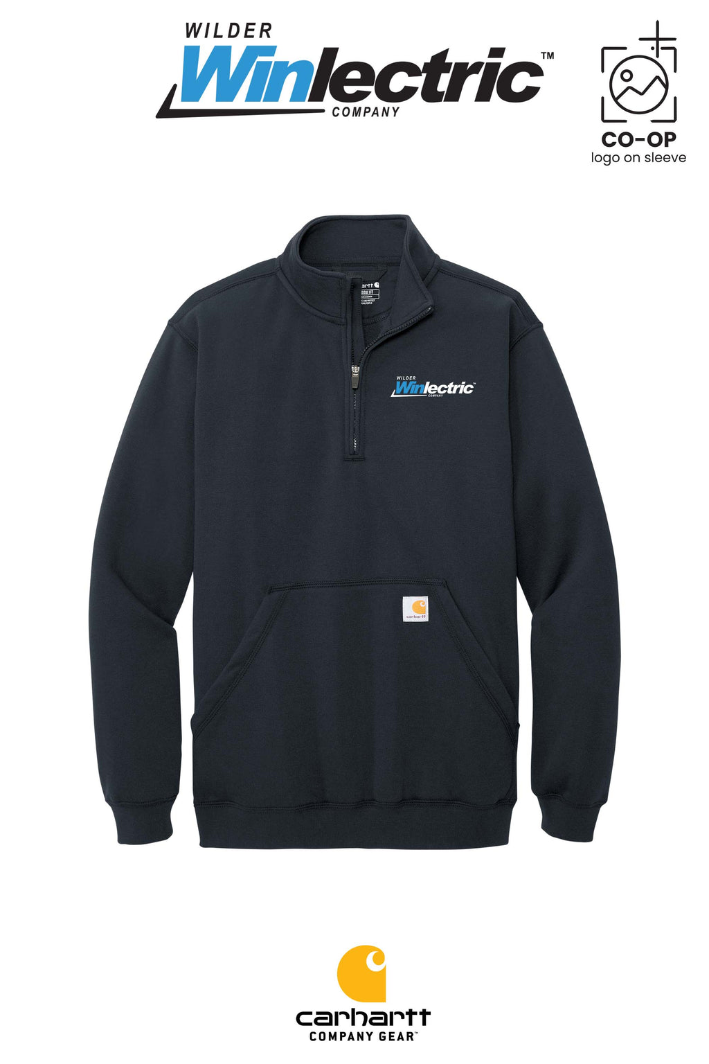 Carhartt® Midweight 1/4-Zip Mock Neck Sweatshirt - Wilder Winlectric