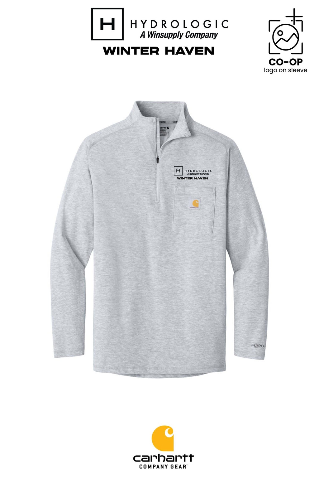 Carhartt Force® 1/4-Zip Long Sleeve T-Shirt - Winsupply of Winter Haven