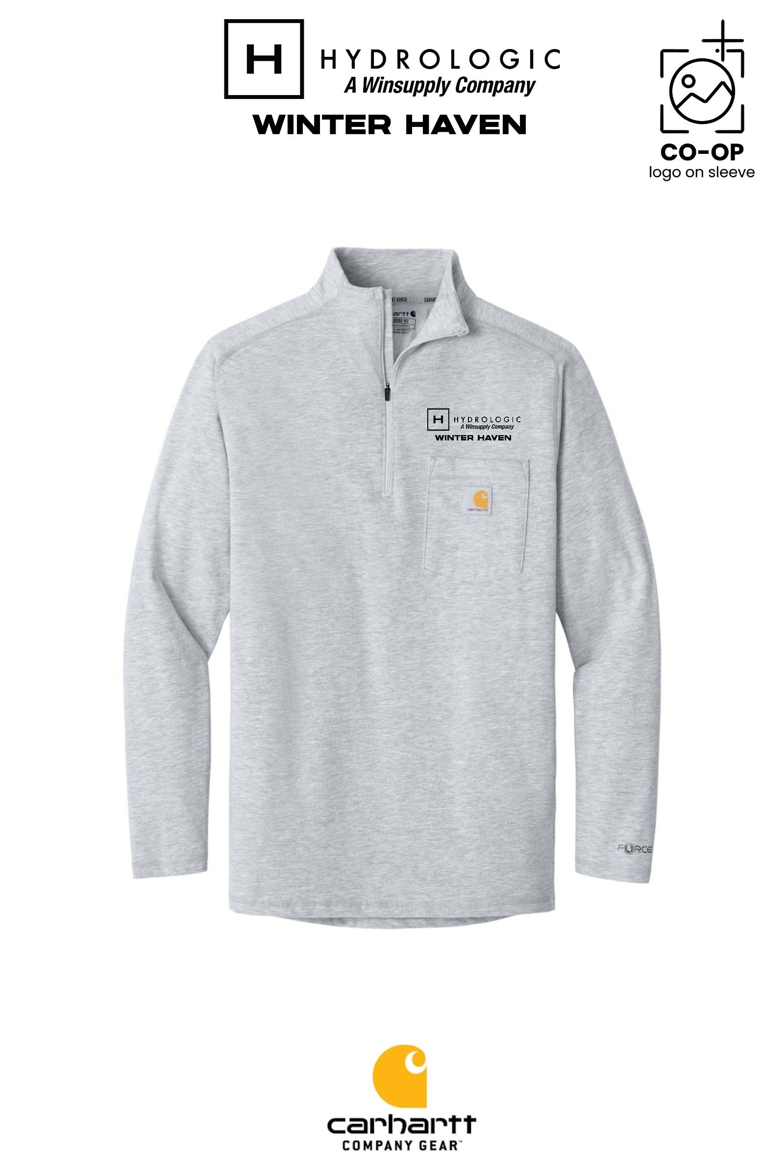 Carhartt Force® 1/4-Zip Long Sleeve T-Shirt - Winsupply of Winter Haven