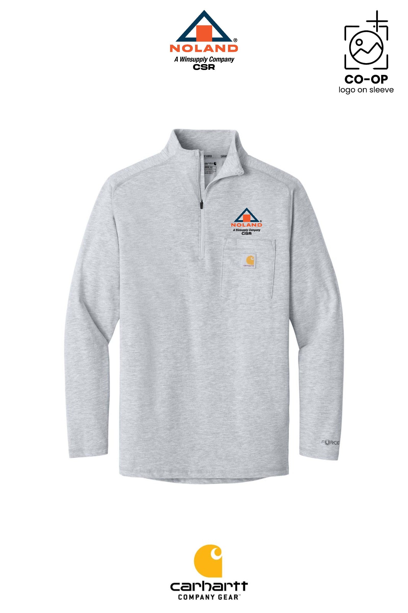 Carhartt Force® 1/4-Zip Long Sleeve T-Shirt - Noland CSR