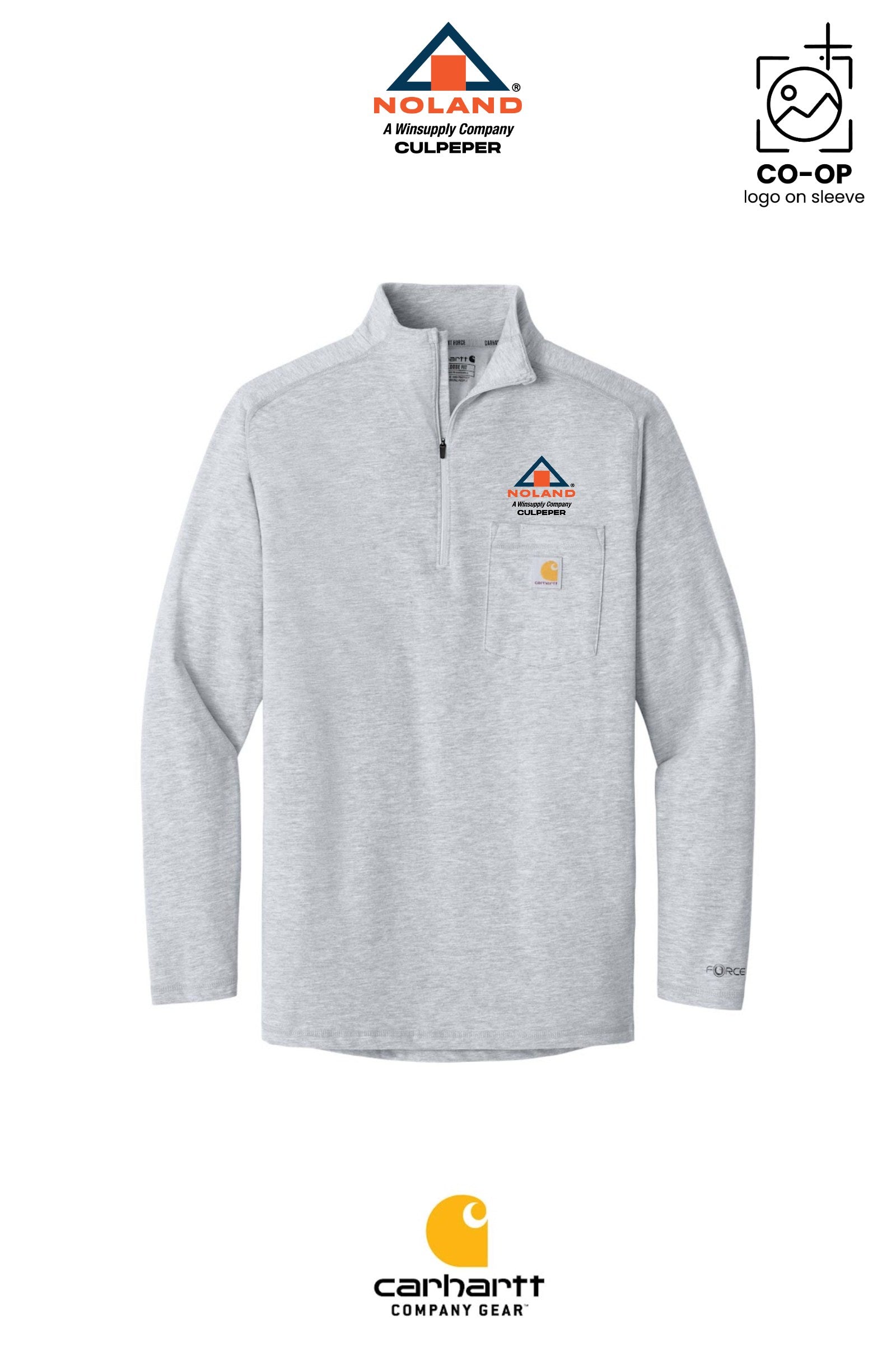 Carhartt Force® 1/4-Zip Long Sleeve T-Shirt - Culpeper Noland