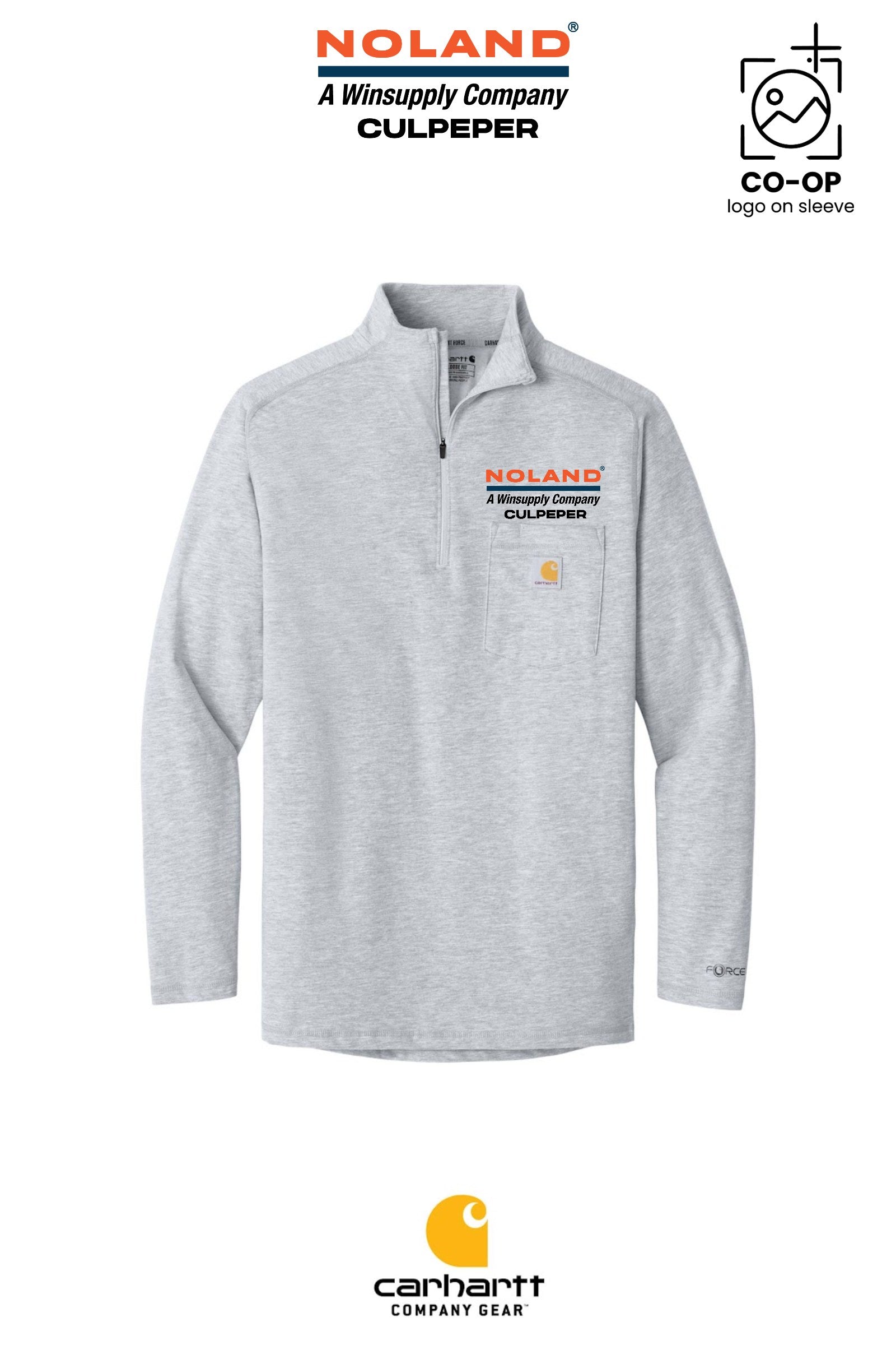 Carhartt Force® 1/4-Zip Long Sleeve T-Shirt - Culpeper Noland