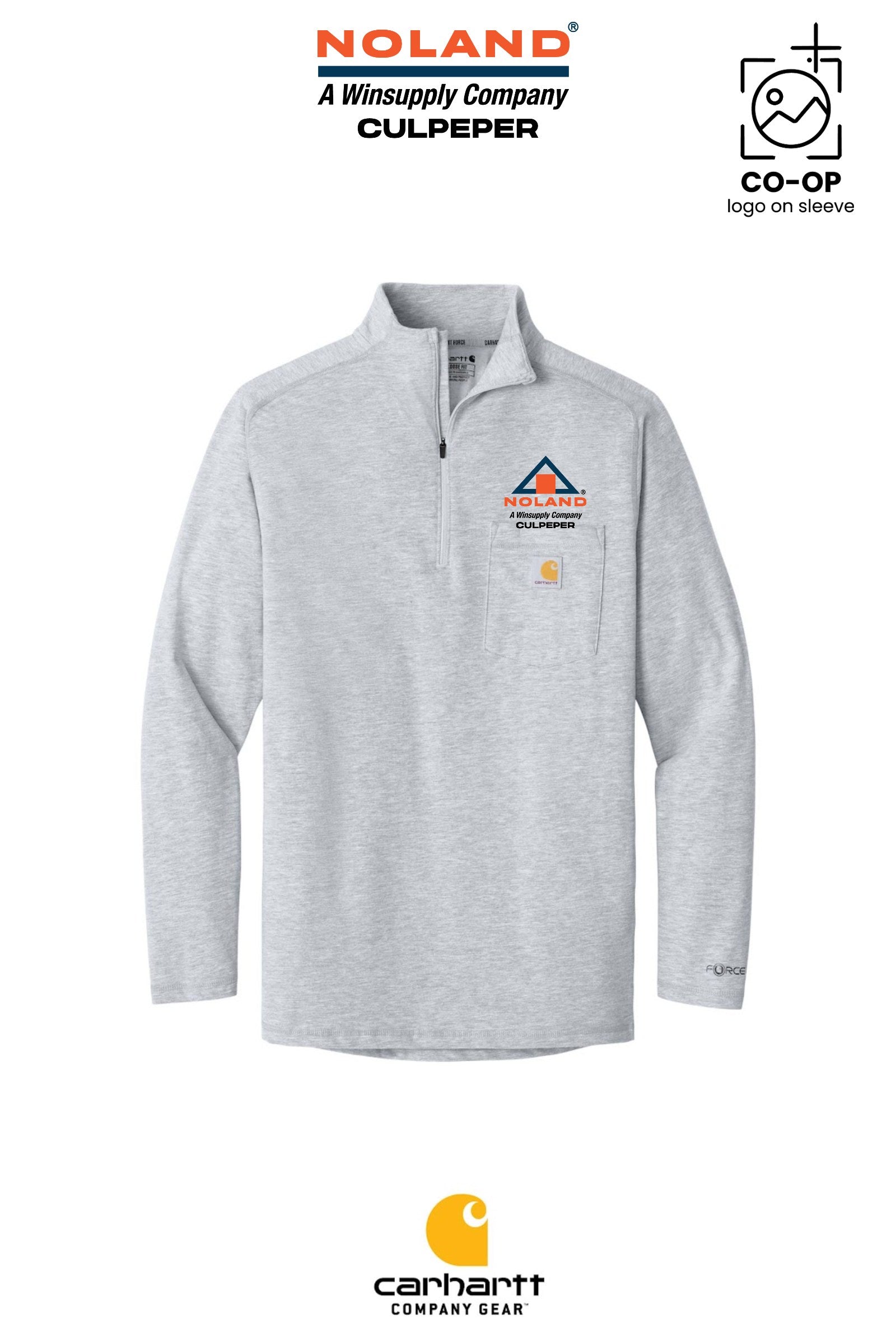 Carhartt Force® 1/4-Zip Long Sleeve T-Shirt - Culpeper Noland
