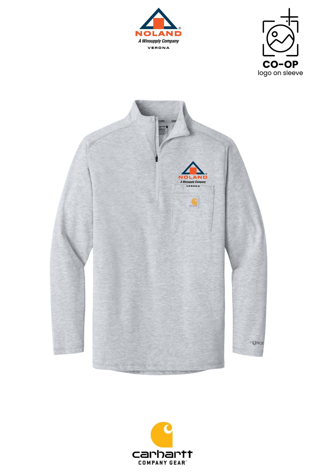 Carhartt Force® 1/4-Zip Long Sleeve T-Shirt - Verona Noland