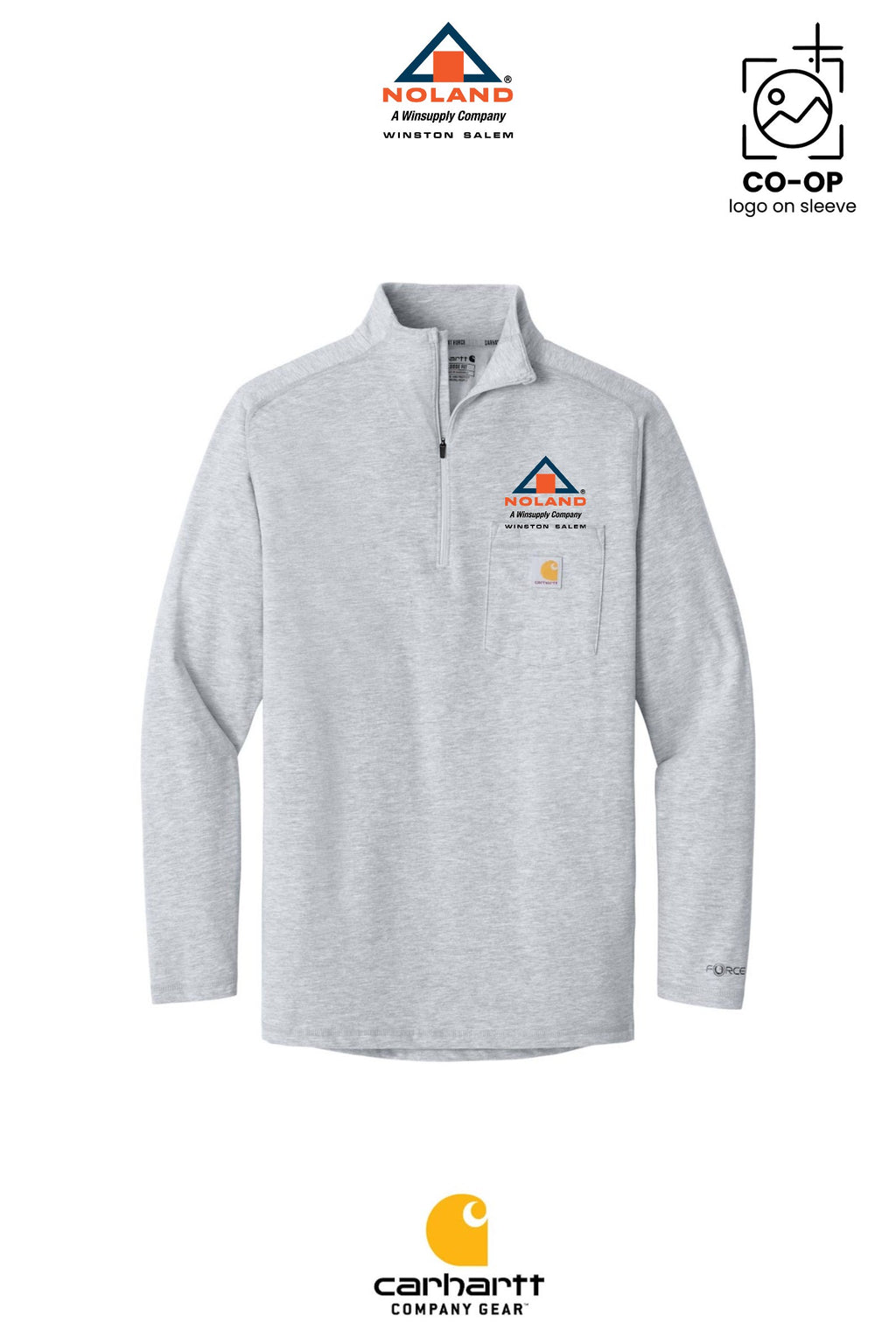 Carhartt Force® 1/4-Zip Long Sleeve T-Shirt - Winston Salem Noland