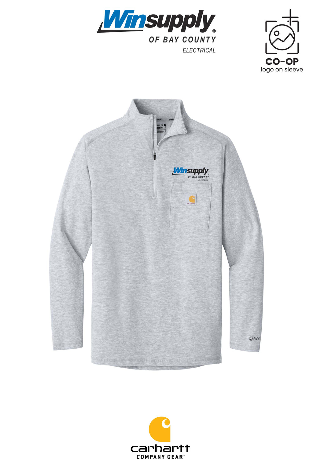 Carhartt Force® 1/4-Zip Long Sleeve T-Shirt - Winsupply Bay County FL