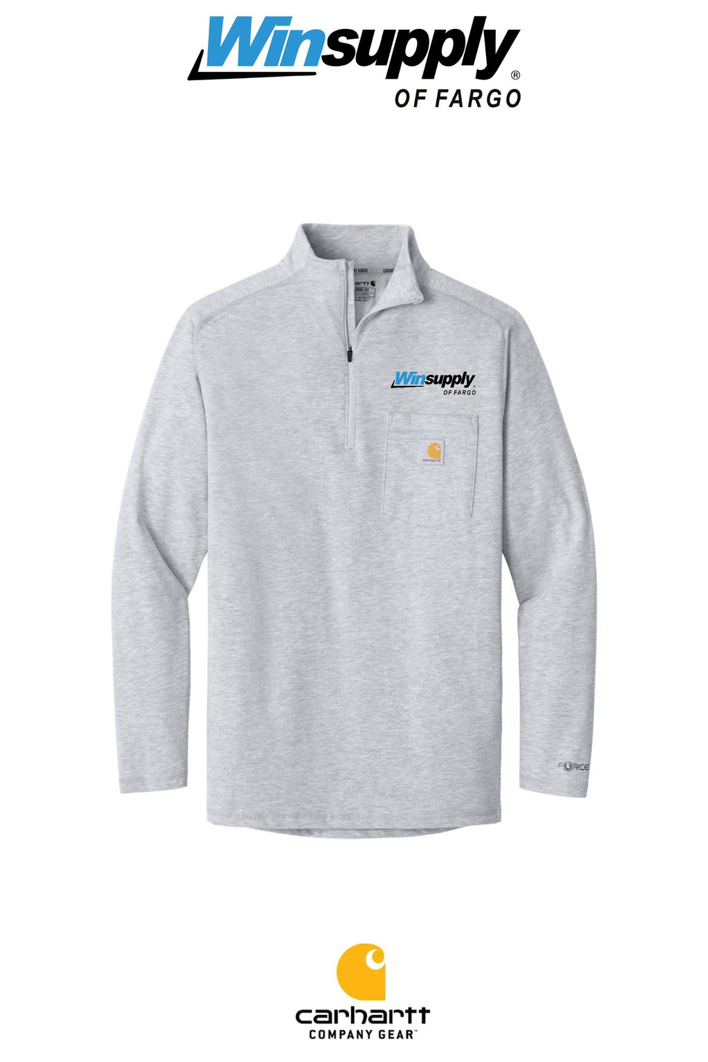 Carhartt Force® 1/4-Zip Long Sleeve T-Shirt - Winsupply of Fargo