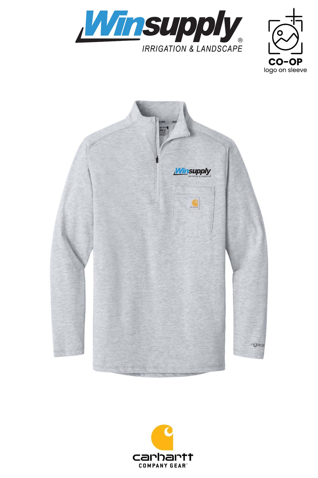 Carhartt Force® 1/4-Zip Long Sleeve T-Shirt - Winsupply NE Albuquerque NM Co.