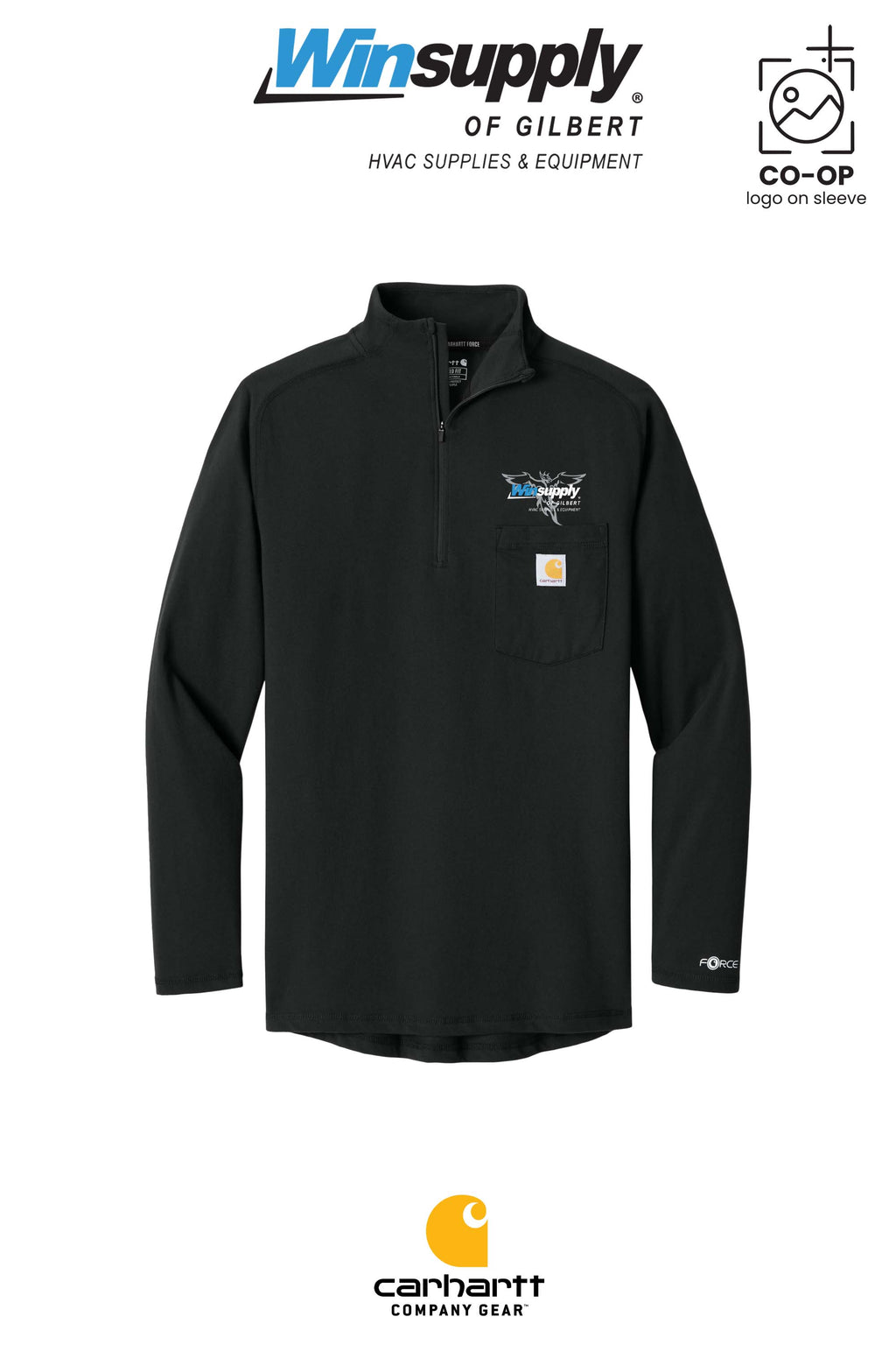Carhartt Force® 1/4-Zip Long Sleeve T-Shirt - Winsupply of Gilbert