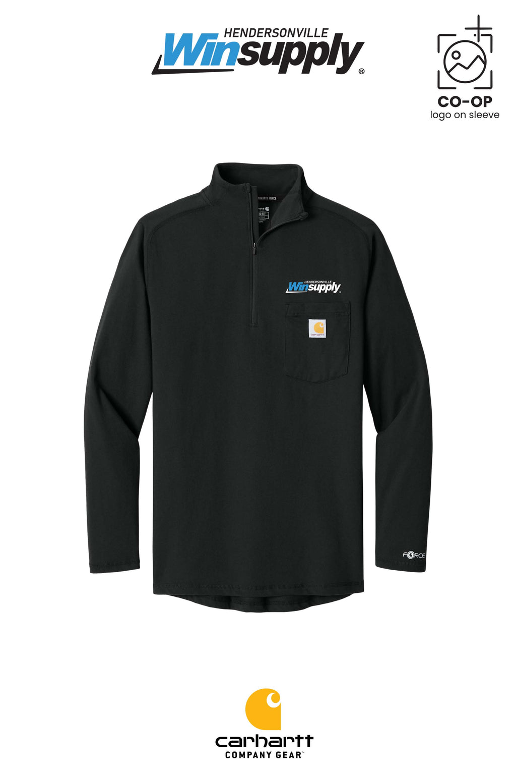 Carhartt Force® 1/4-Zip Long Sleeve T-Shirt - Winsupply of Hendersonville