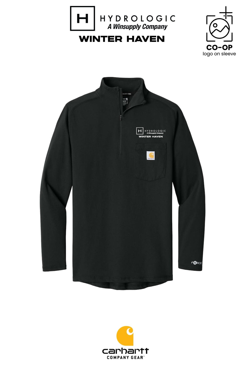 Carhartt Force® 1/4-Zip Long Sleeve T-Shirt - Winsupply of Winter Haven