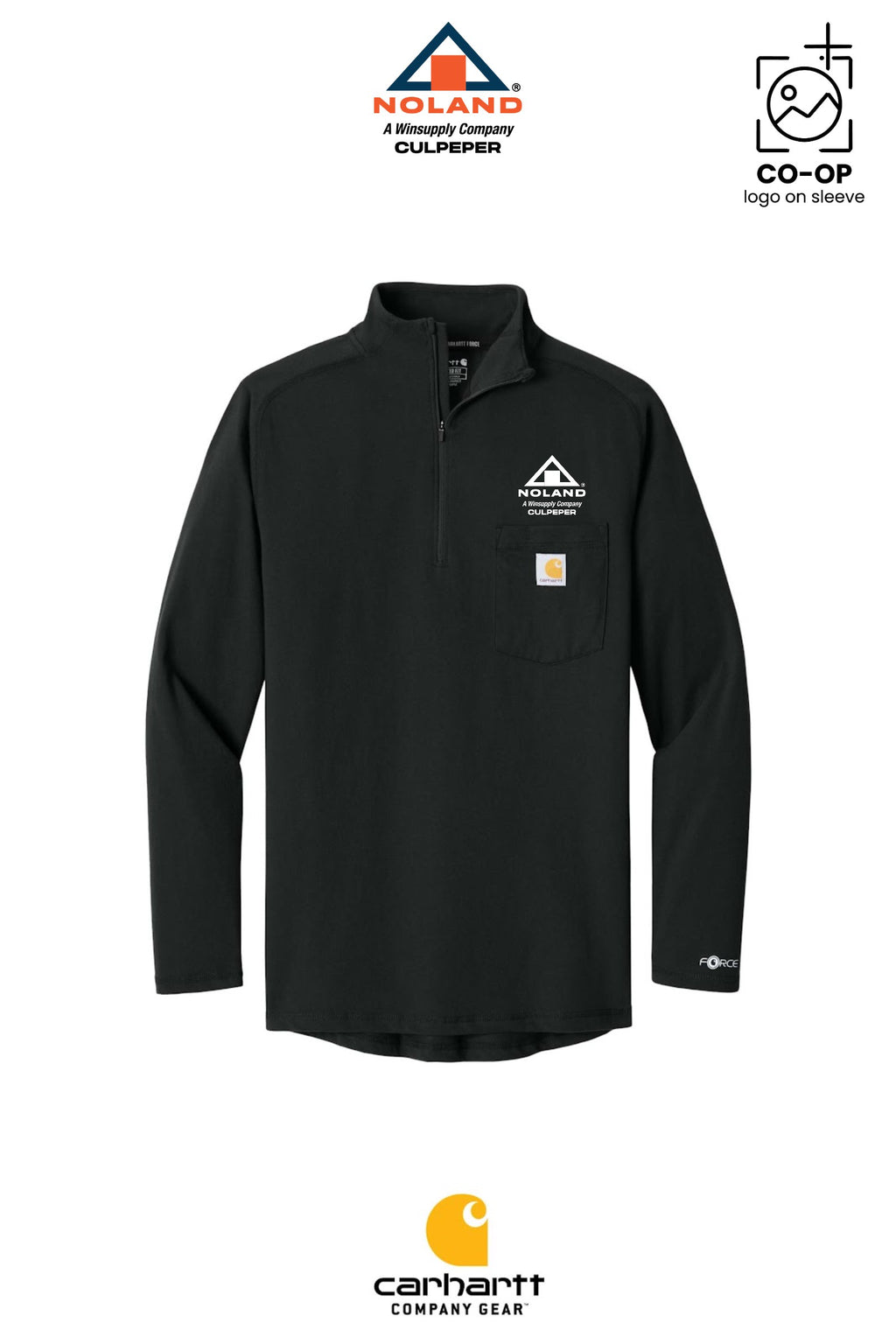Carhartt Force® 1/4-Zip Long Sleeve T-Shirt - Culpeper Noland