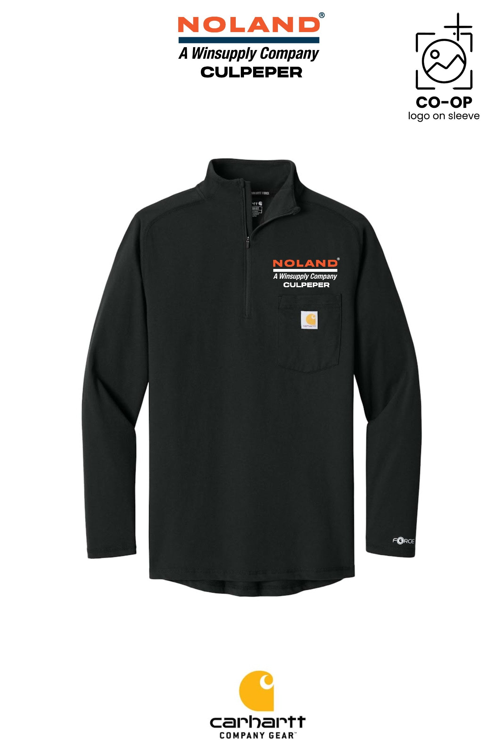 Carhartt Force® 1/4-Zip Long Sleeve T-Shirt - Culpeper Noland