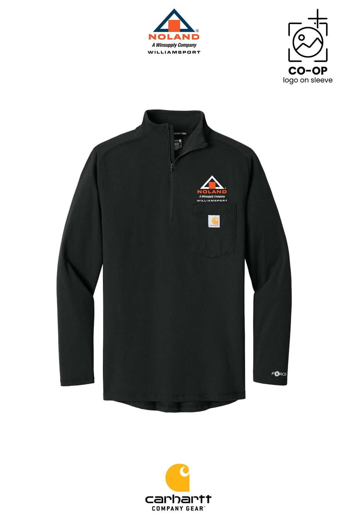 Carhartt Force® 1/4-Zip Long Sleeve T-Shirt - Williamsport Noland