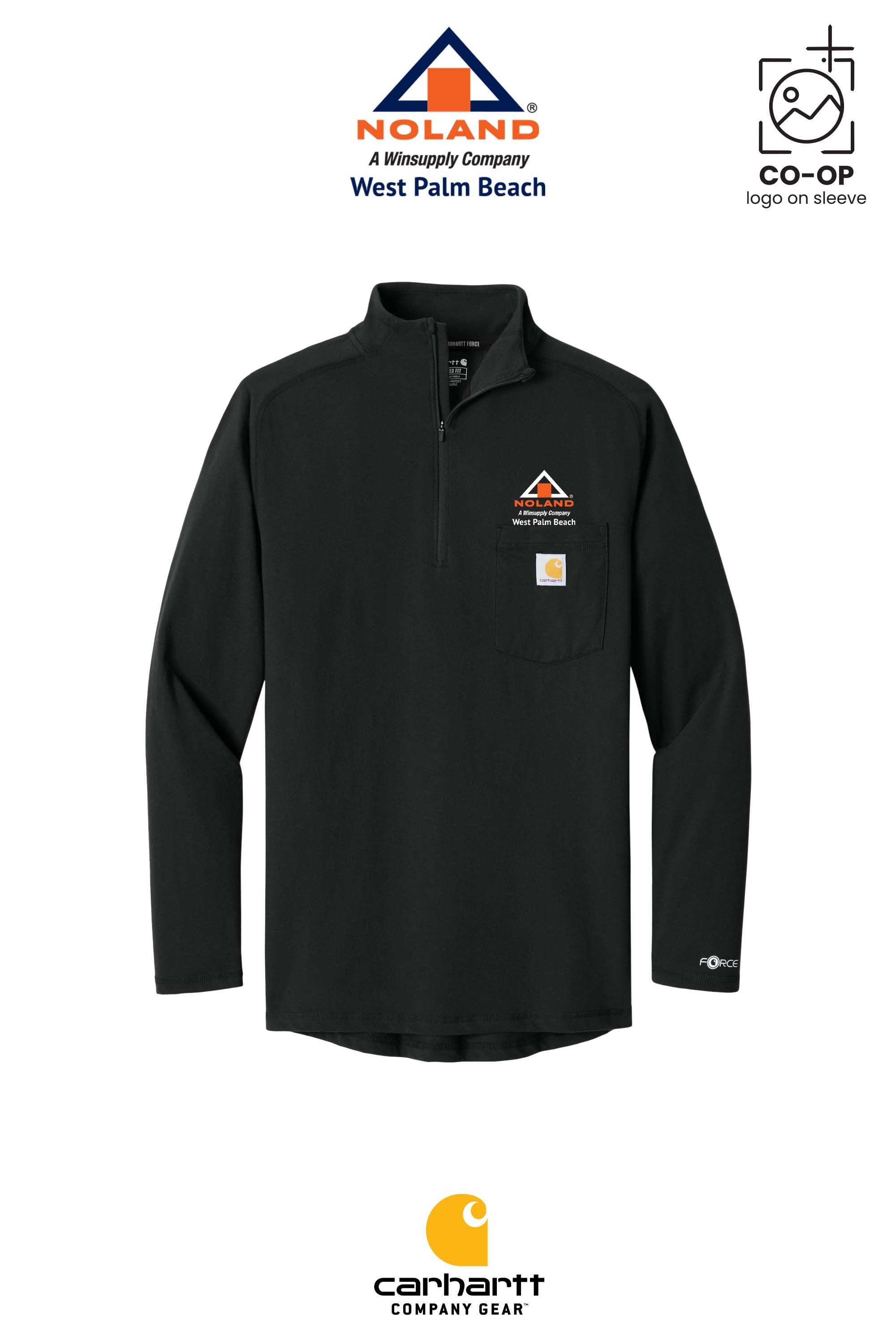 Carhartt Force® 1/4-Zip Long Sleeve T-Shirt - Noland West Palm Beach