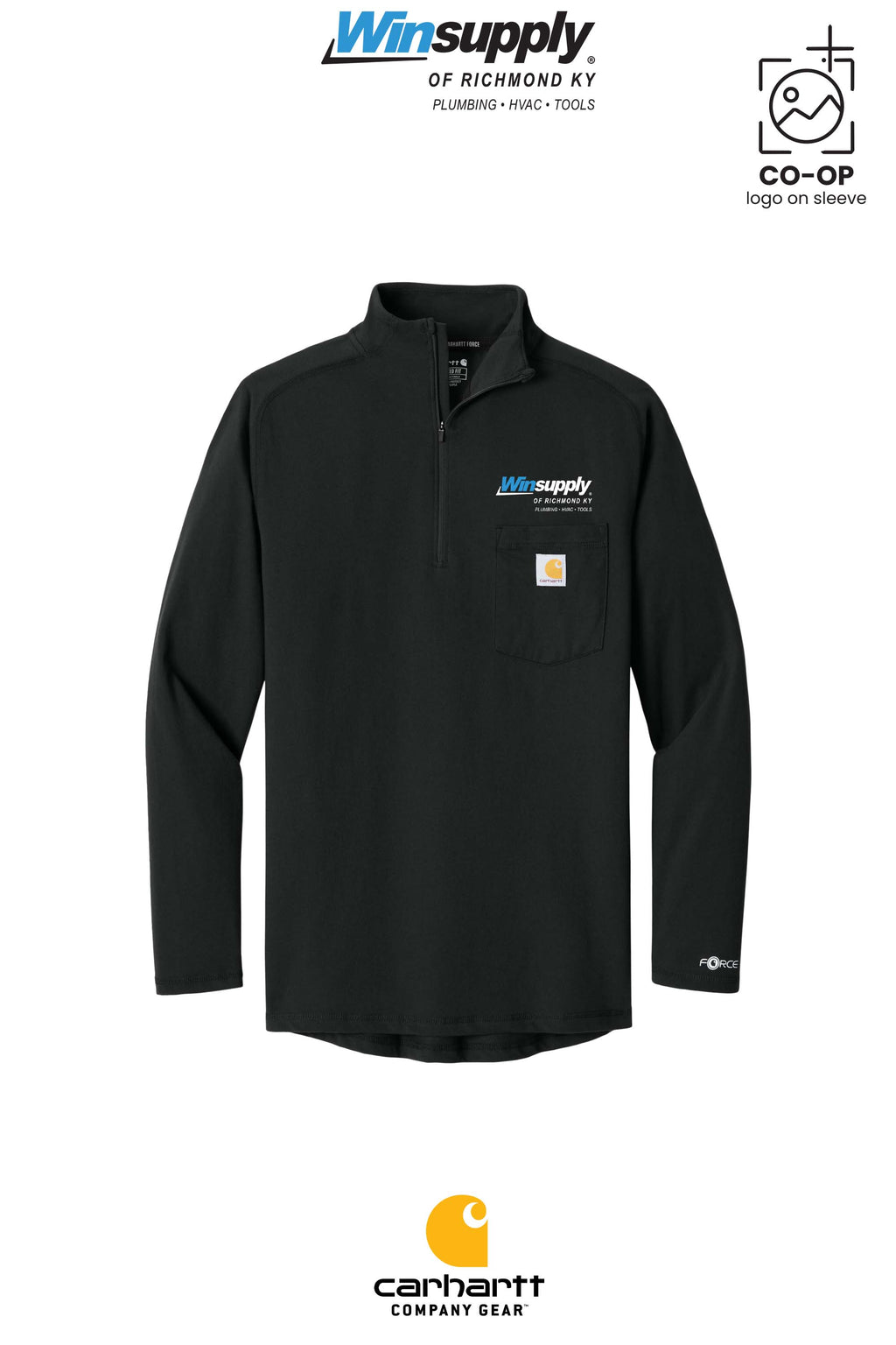 Carhartt Force® 1/4-Zip Long Sleeve T-Shirt - Winsupply of Richmond KY