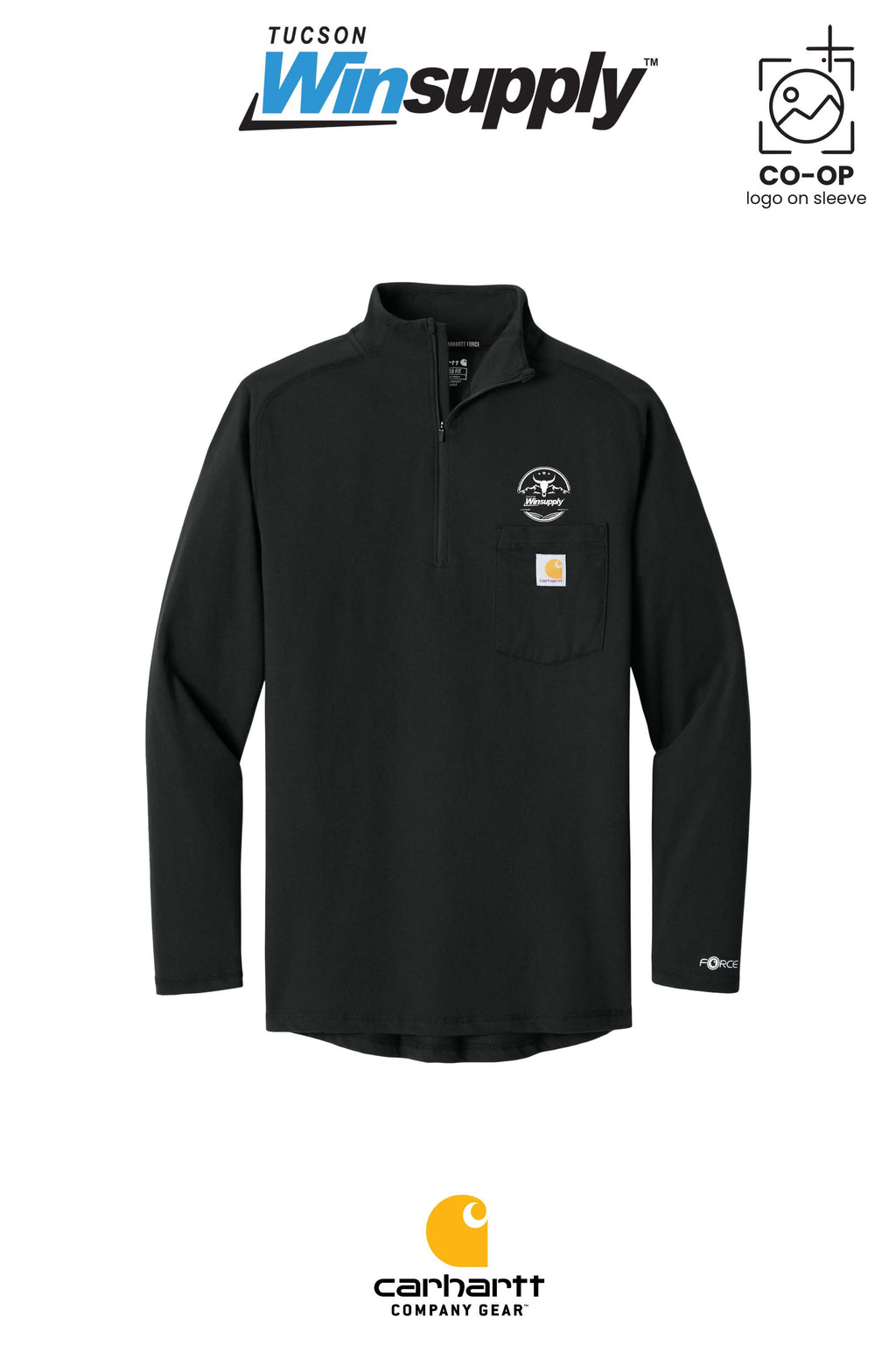 Carhartt Force® 1/4-Zip Long Sleeve T-Shirt - Winsupply Tucson AZ