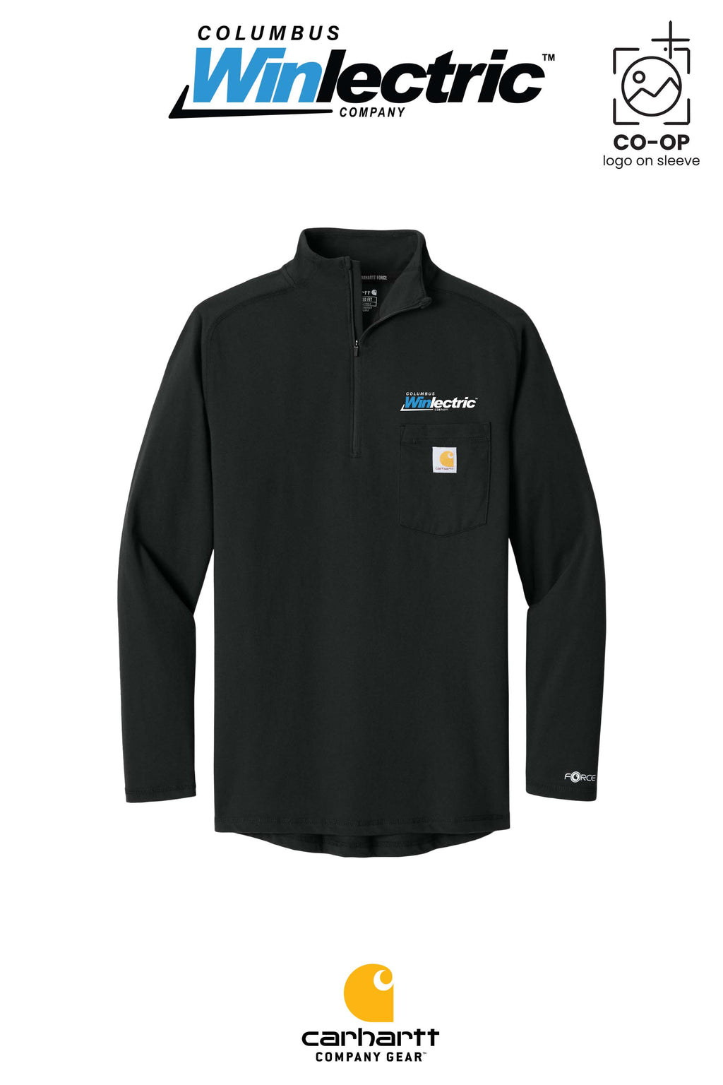 Port & Co™ Core Fleece Full-Zip Hooded Sweatshirt - Columbus Winlectric