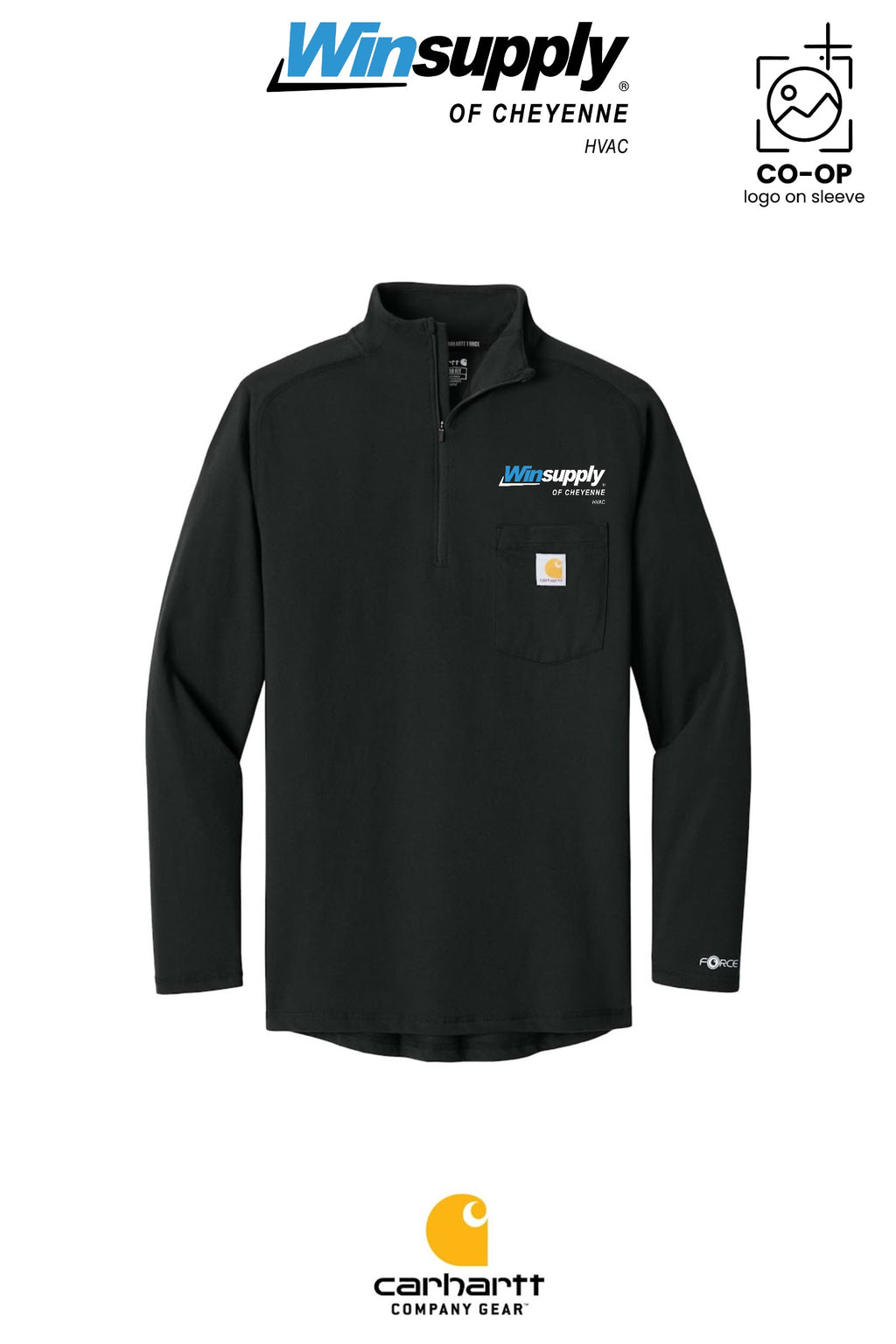 Carhartt Force® 1/4-Zip Long Sleeve T-Shirt - Winsupply of Cheyenne