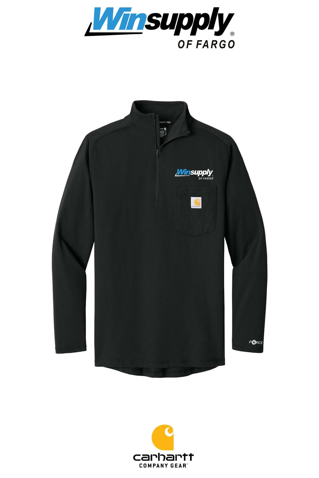 Carhartt Force® 1/4-Zip Long Sleeve T-Shirt - Winsupply of Fargo