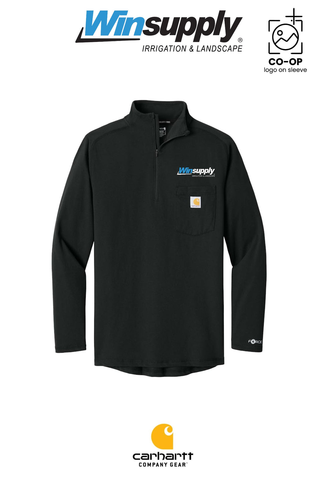 Carhartt Force® 1/4-Zip Long Sleeve T-Shirt - Winsupply NE Albuquerque NM Co.