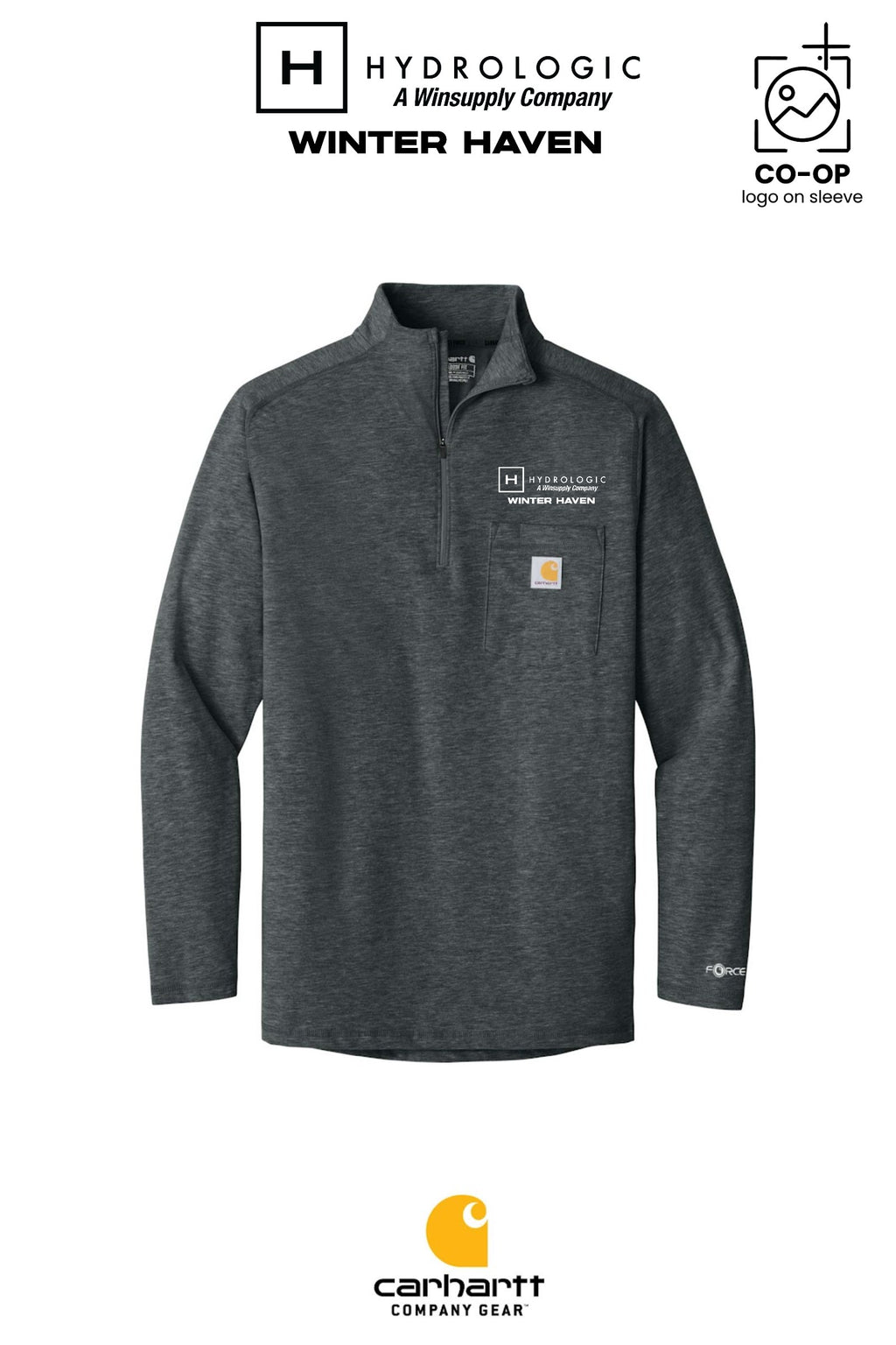 Carhartt Force® 1/4-Zip Long Sleeve T-Shirt - Winsupply of Winter Haven