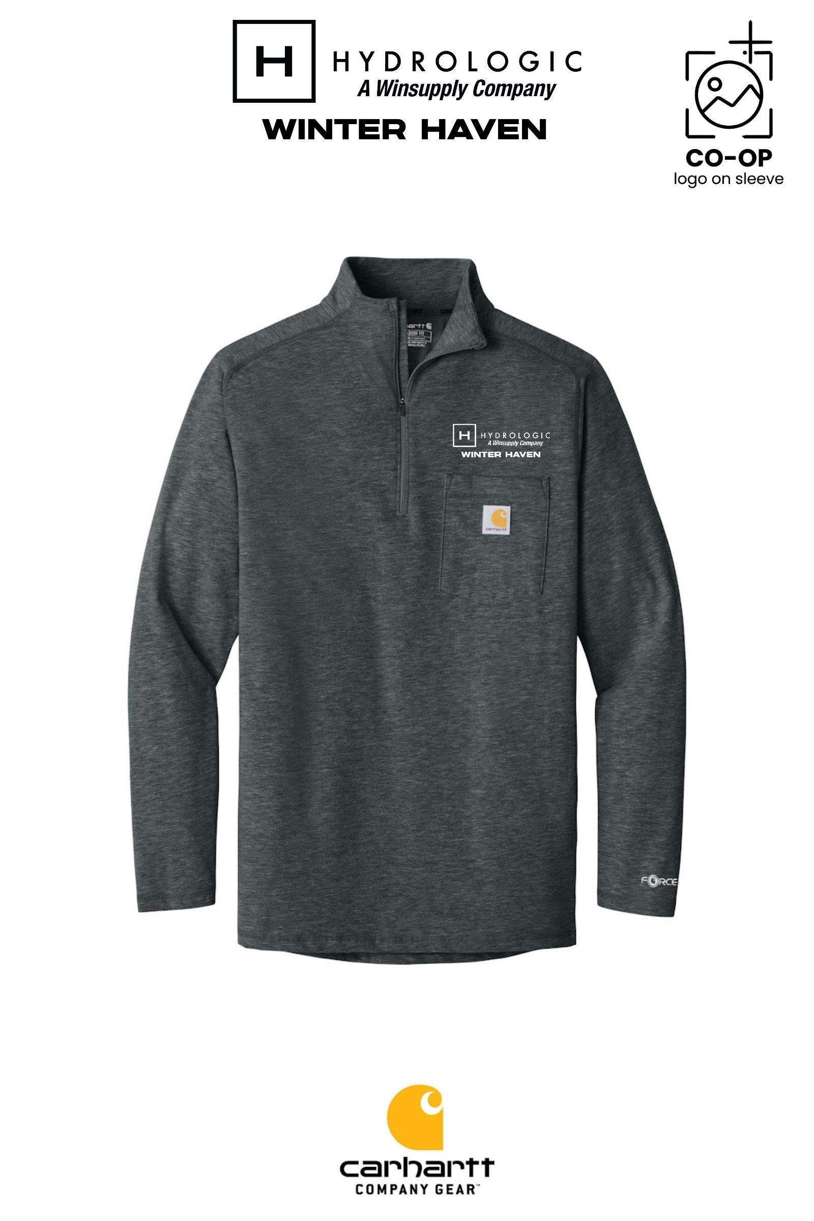 Carhartt Force® 1/4-Zip Long Sleeve T-Shirt - Winsupply of Winter Haven