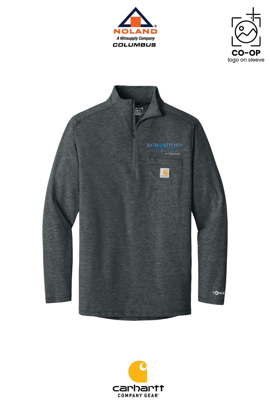Carhartt Force® 1/4-Zip Long Sleeve T-Shirt - Columbus Noland