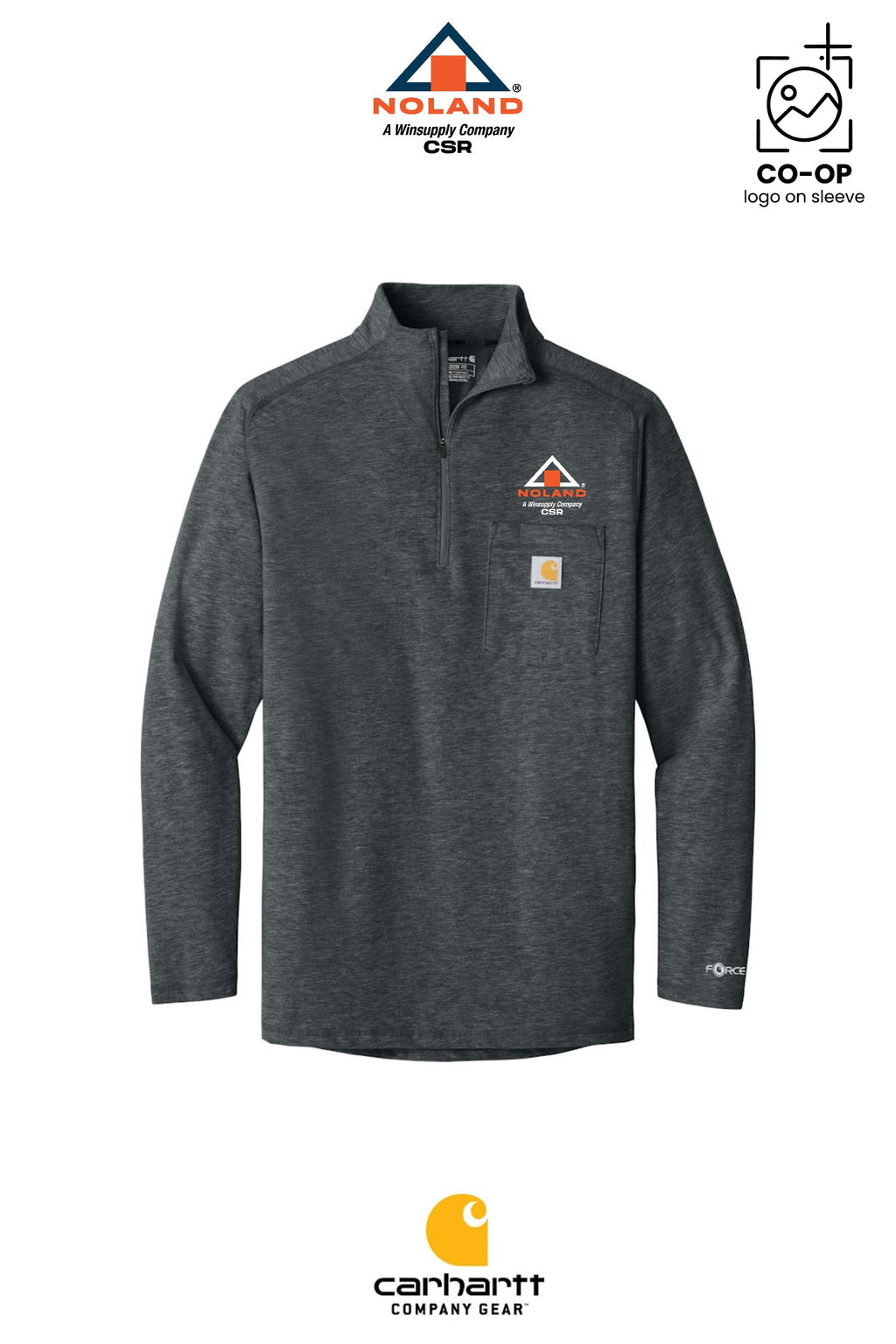 Carhartt Force® 1/4-Zip Long Sleeve T-Shirt - Noland CSR