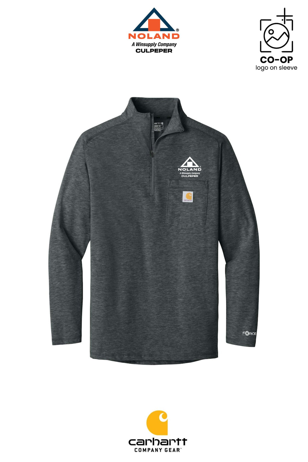 Carhartt Force® 1/4-Zip Long Sleeve T-Shirt - Culpeper Noland