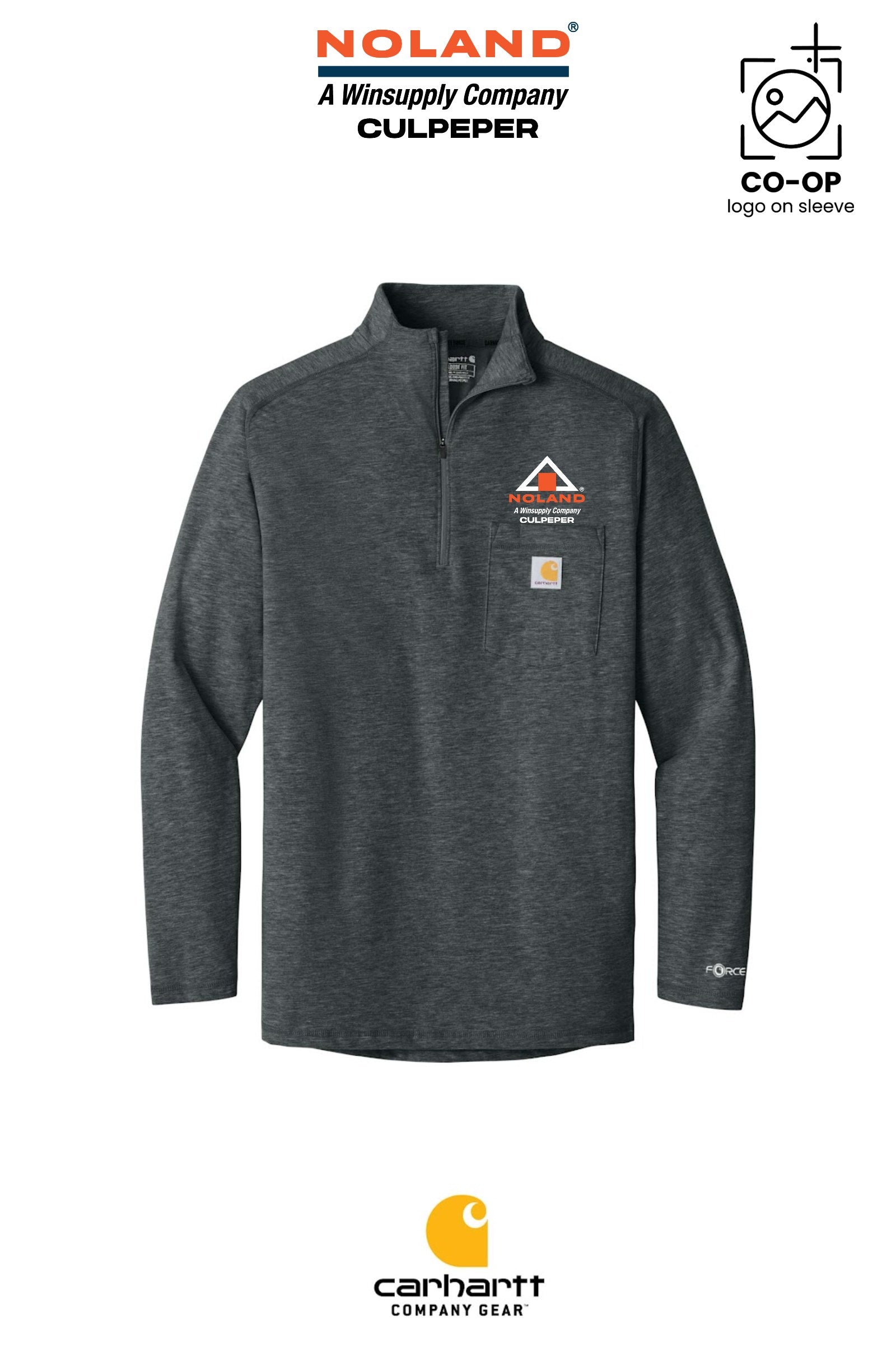 Carhartt Force® 1/4-Zip Long Sleeve T-Shirt - Culpeper Noland