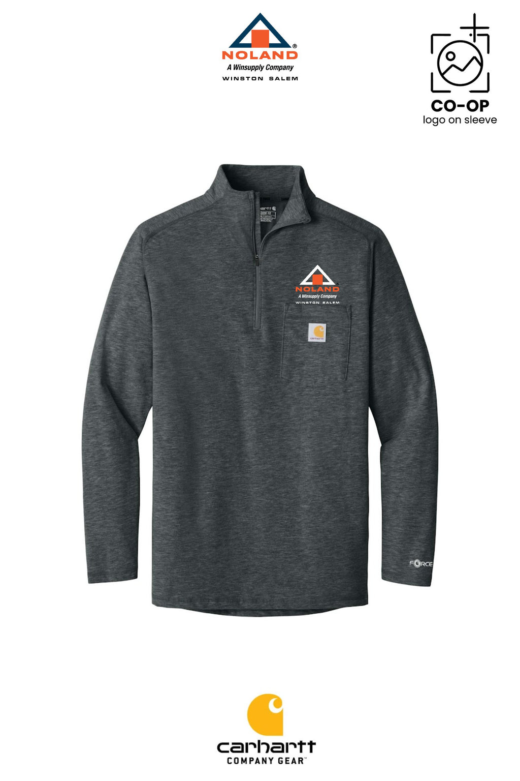 Carhartt Force® 1/4-Zip Long Sleeve T-Shirt - Winston Salem Noland