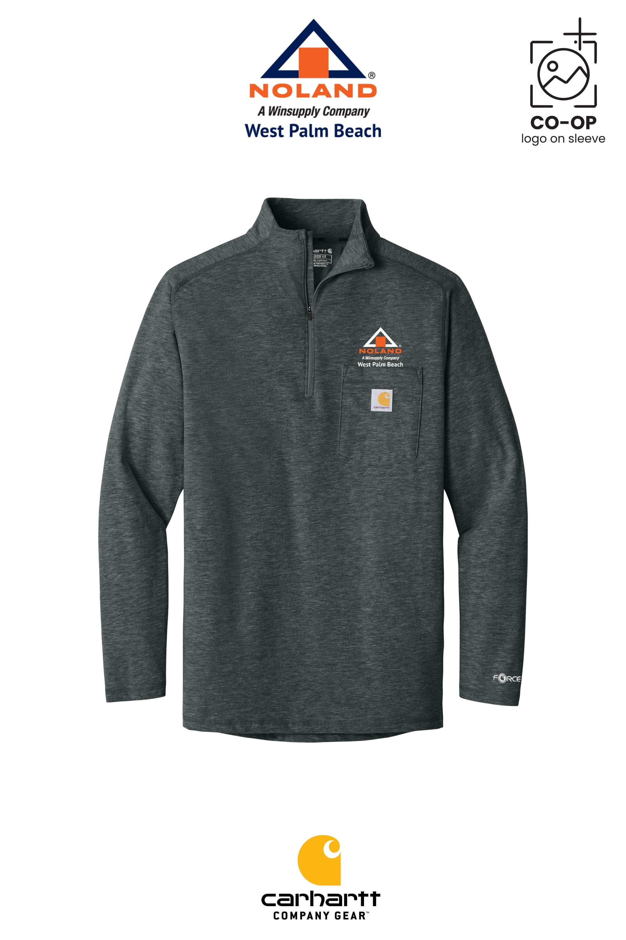 Carhartt Force® 1/4-Zip Long Sleeve T-Shirt - Noland West Palm Beach