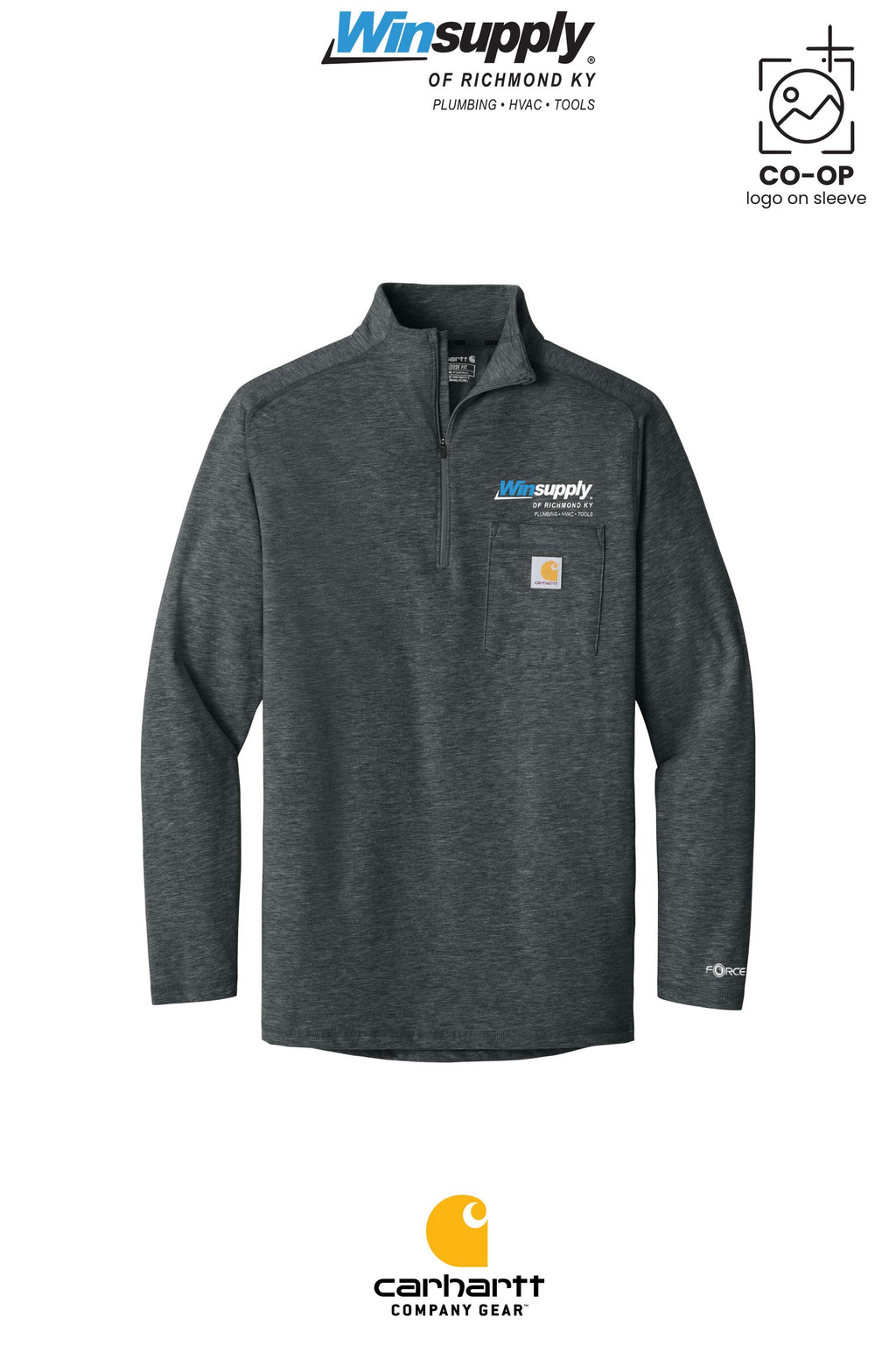 Carhartt Force® 1/4-Zip Long Sleeve T-Shirt - Winsupply of Richmond KY