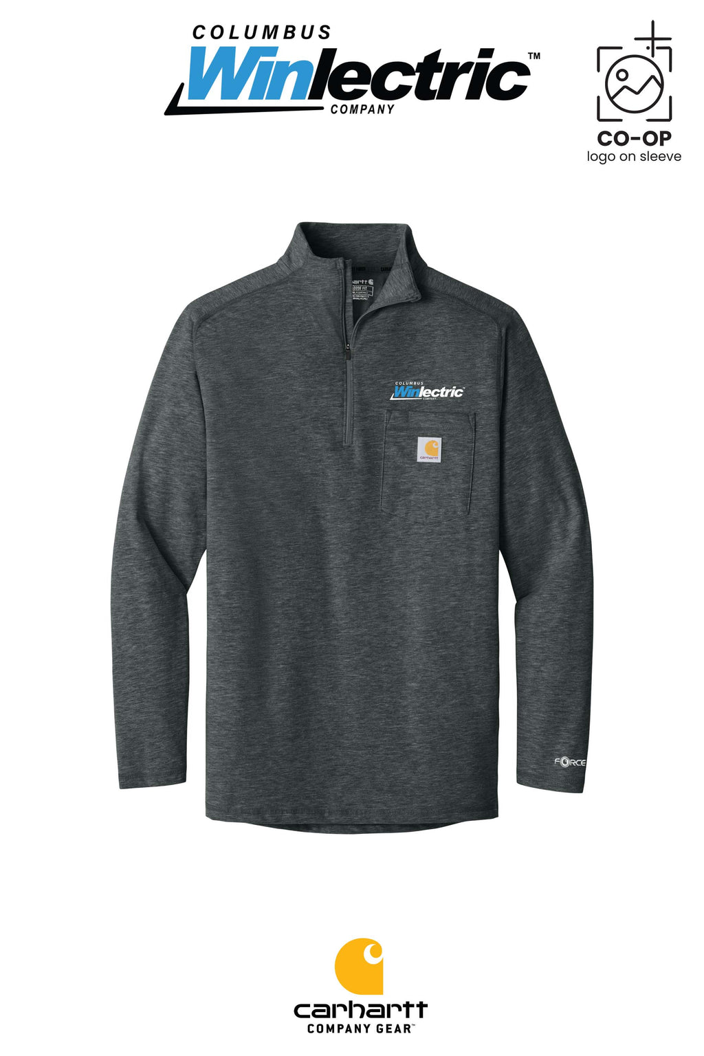 Port & Co™ Core Fleece Full-Zip Hooded Sweatshirt - Columbus Winlectric