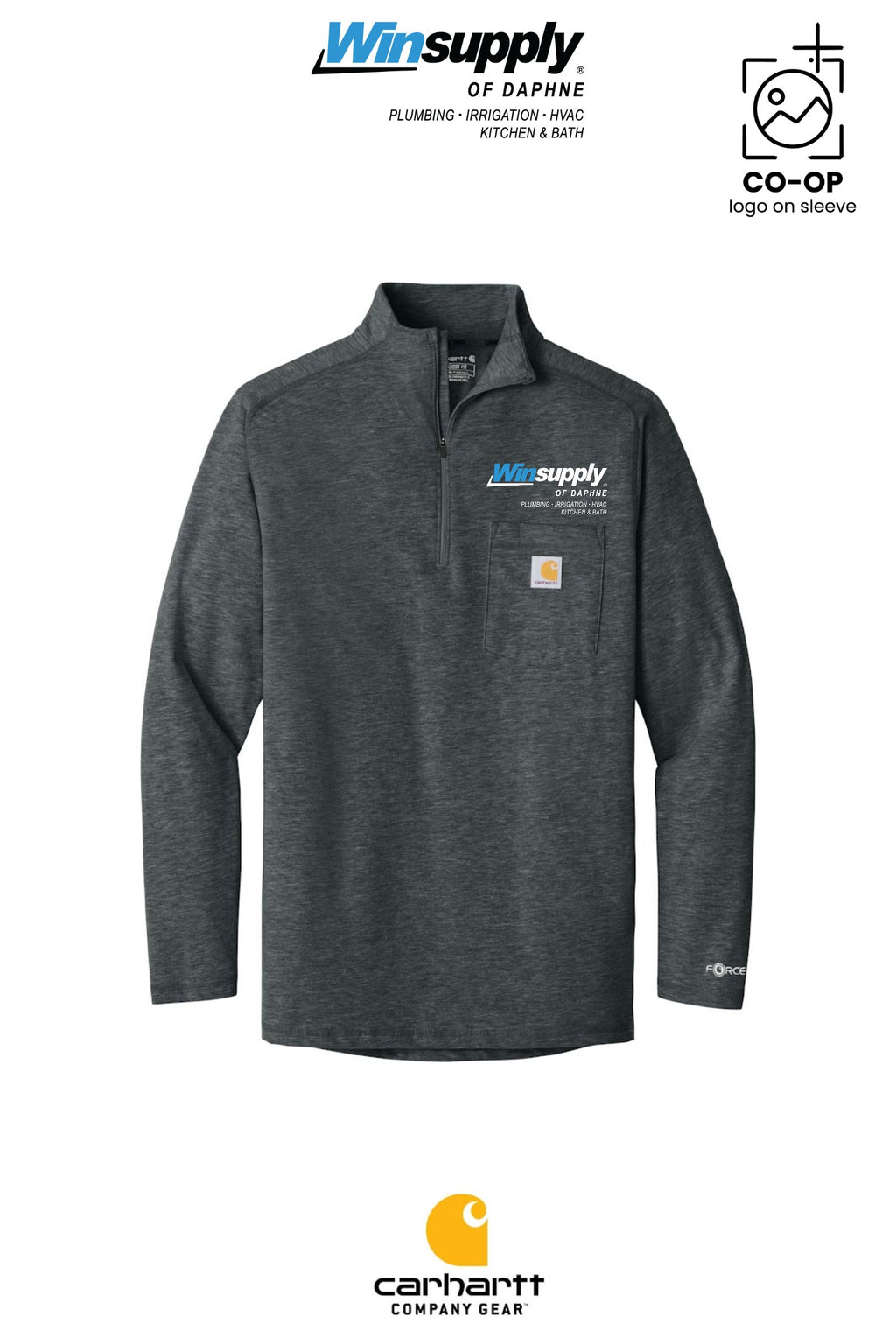 Carhartt Force® 1/4-Zip Long Sleeve T-Shirt - Winsupply of Daphne