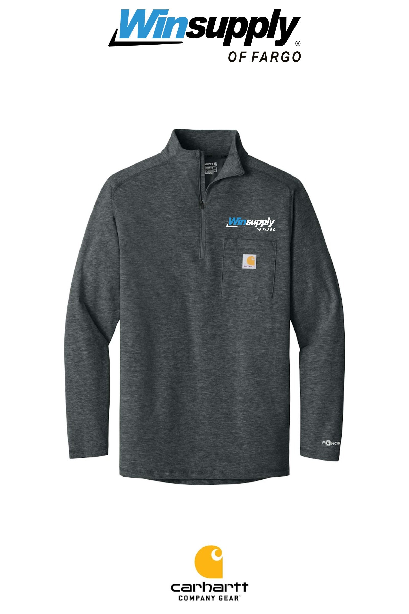 Carhartt Force® 1/4-Zip Long Sleeve T-Shirt - Winsupply of Fargo