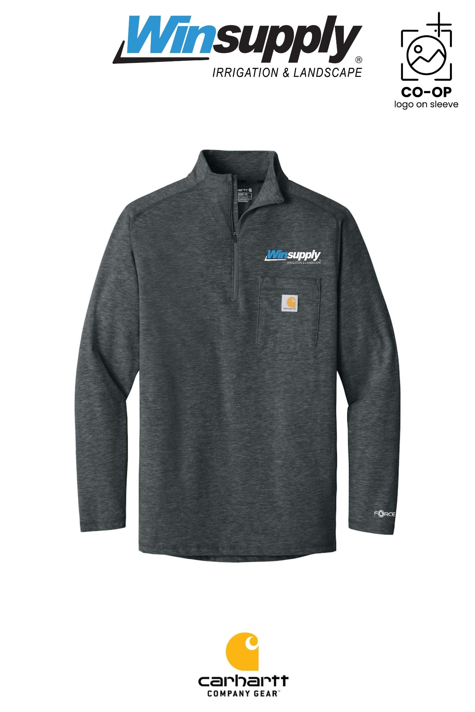 Carhartt Force® 1/4-Zip Long Sleeve T-Shirt - Winsupply NE Albuquerque NM Co.