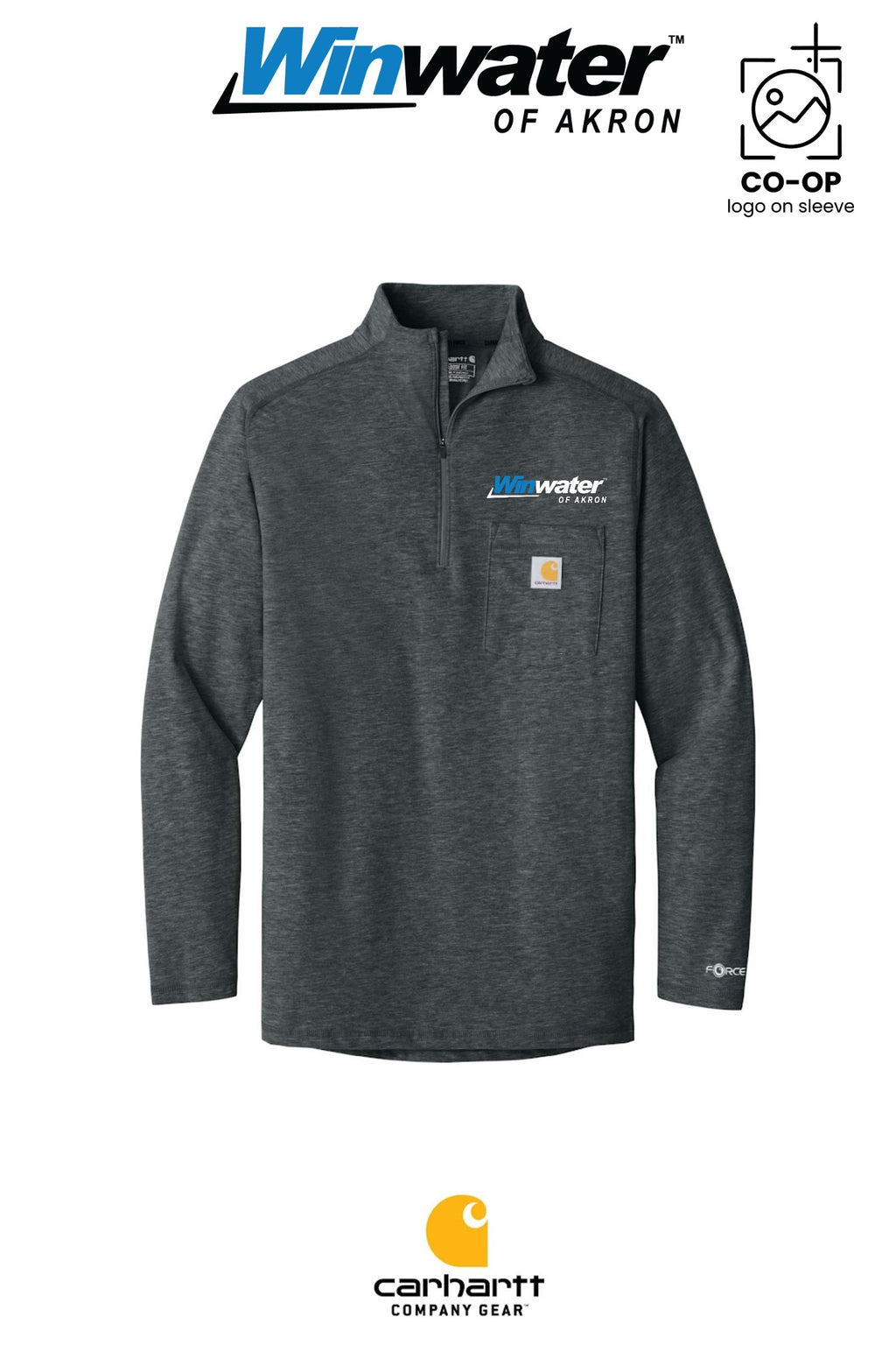 Carhartt Force® 1/4-Zip Long Sleeve T-Shirt - Winwater of Akron
