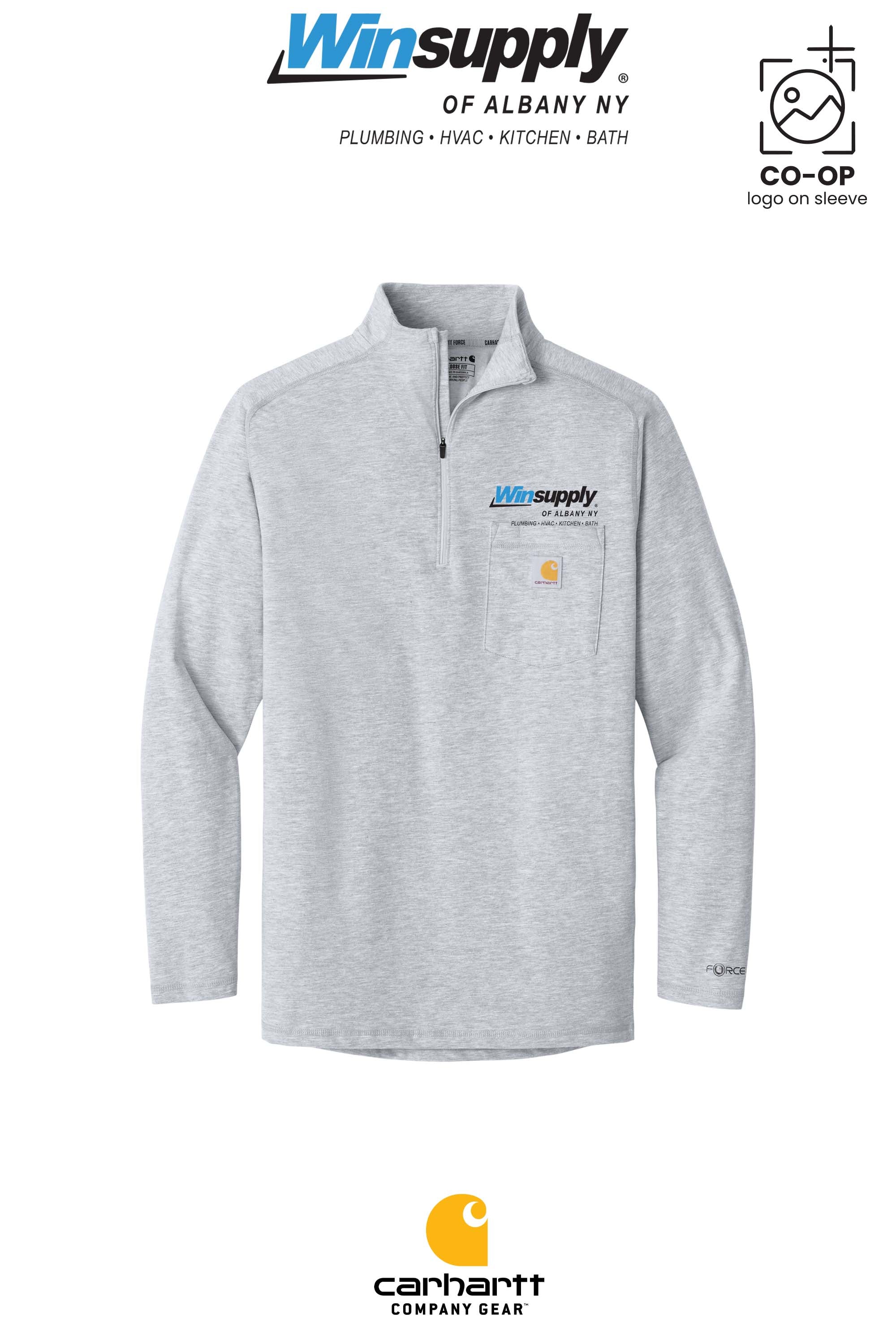Carhartt Force® 1/4-Zip Long Sleeve T-Shirt - Winsupply of Albany NY