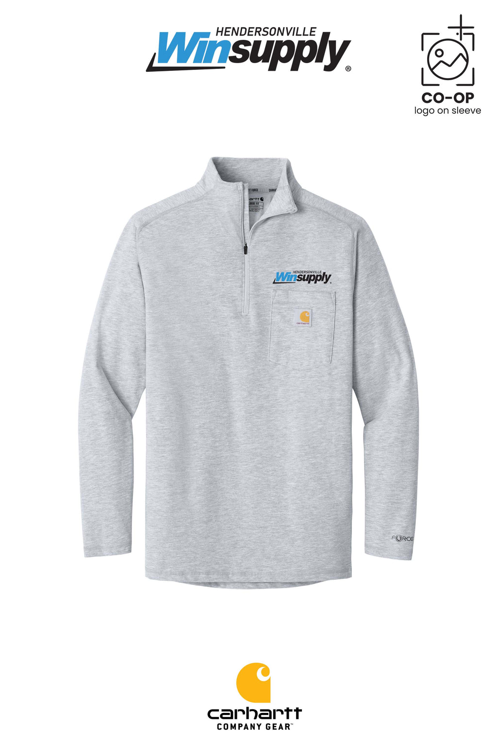 Carhartt Force® 1/4-Zip Long Sleeve T-Shirt - Winsupply of Hendersonville