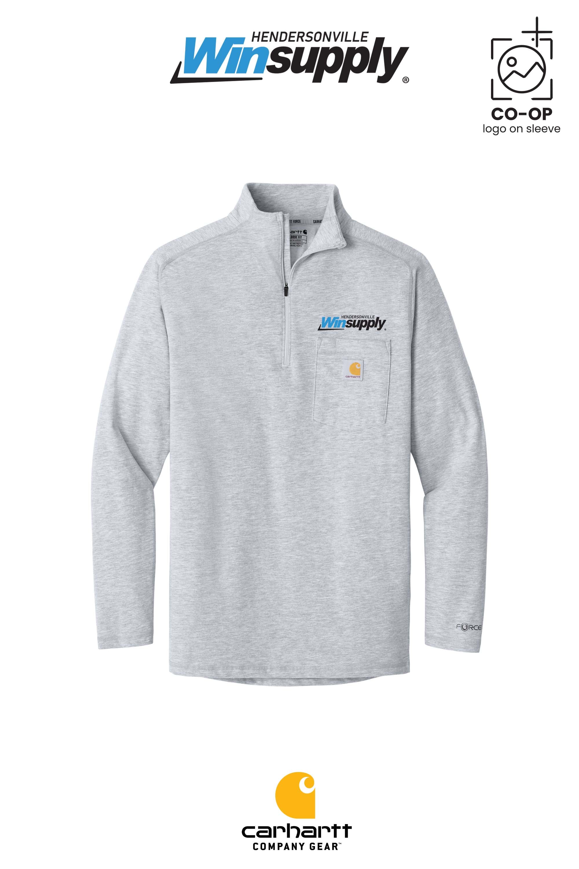 Carhartt Force® 1/4-Zip Long Sleeve T-Shirt - Winsupply of Hendersonville