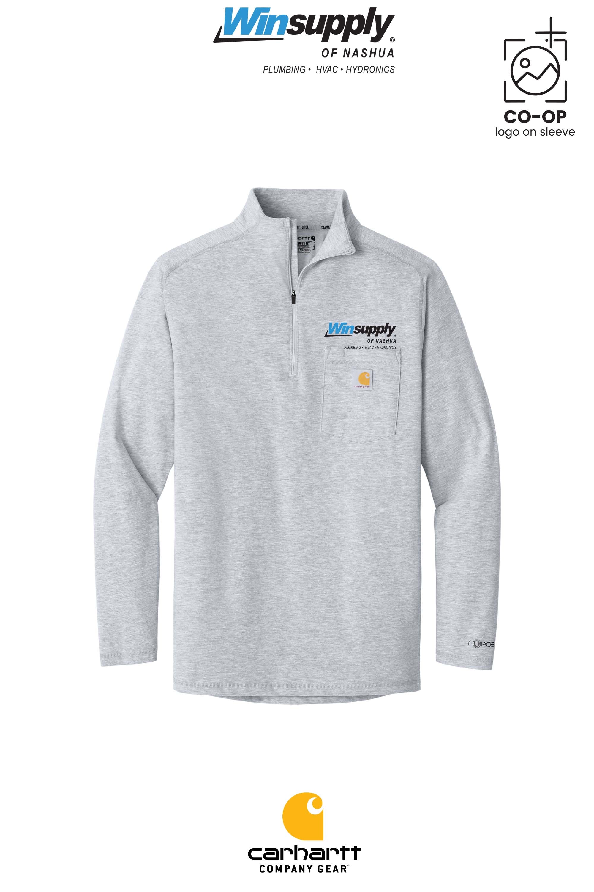 Carhartt Force® 1/4-Zip Long Sleeve T-Shirt - Winsupply of Nashua
