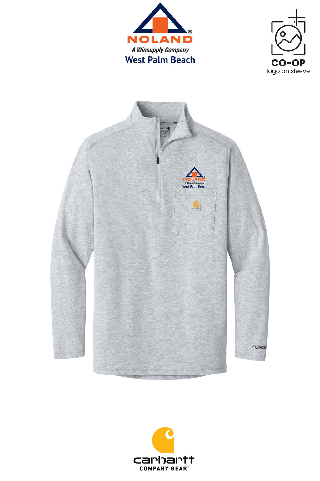 Carhartt Force® 1/4-Zip Long Sleeve T-Shirt - Noland West Palm Beach