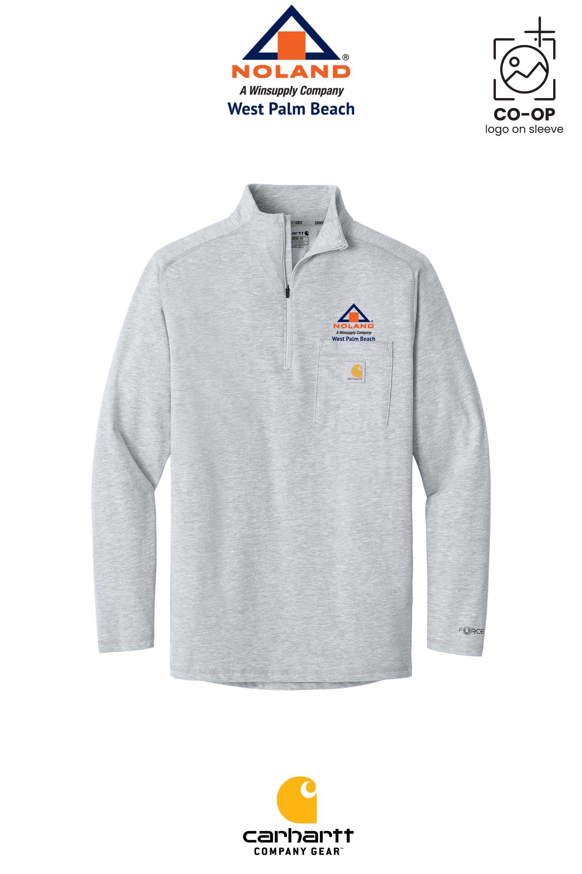 Carhartt Force® 1/4-Zip Long Sleeve T-Shirt - Noland West Palm Beach