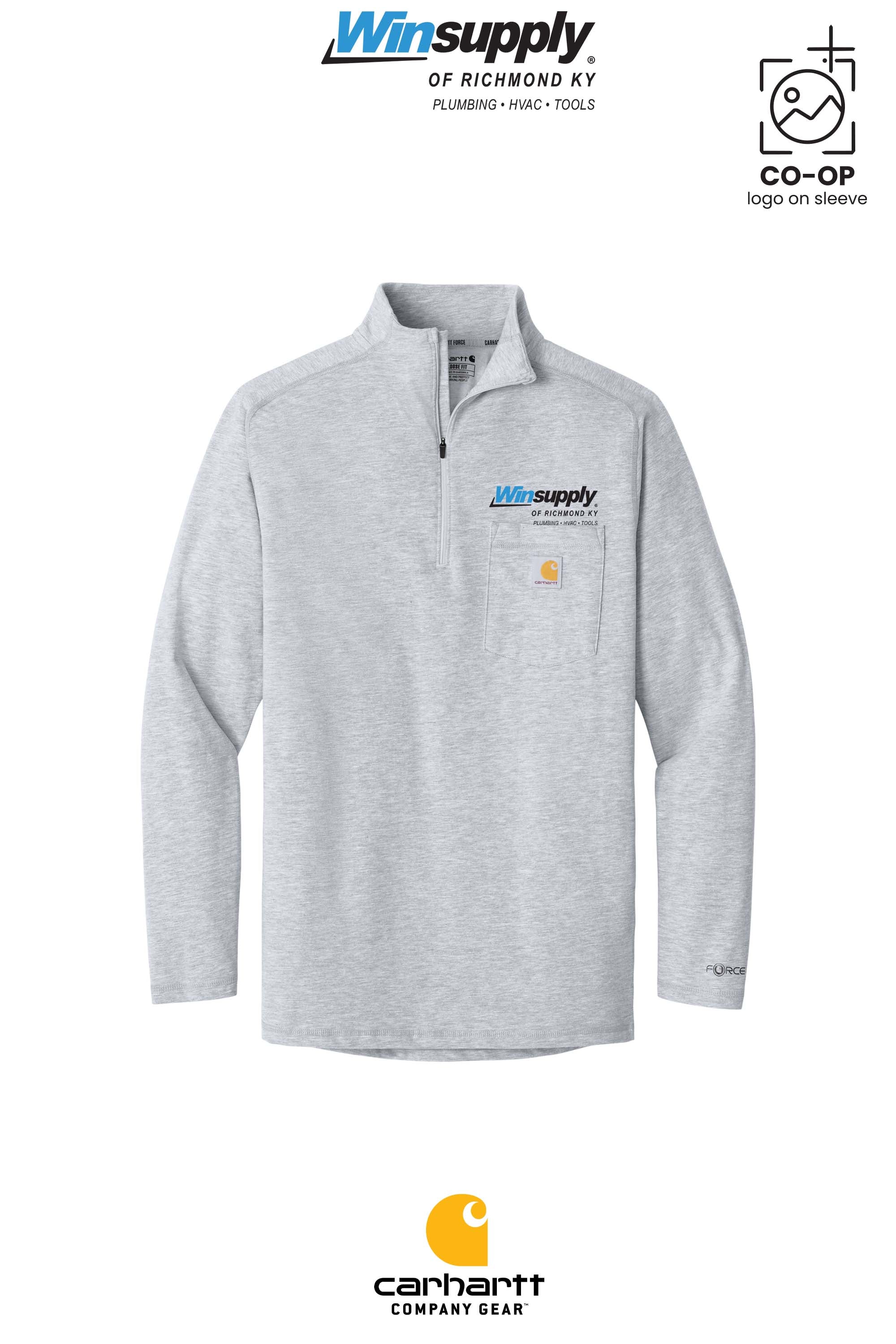 Carhartt Force® 1/4-Zip Long Sleeve T-Shirt - Winsupply of Richmond KY