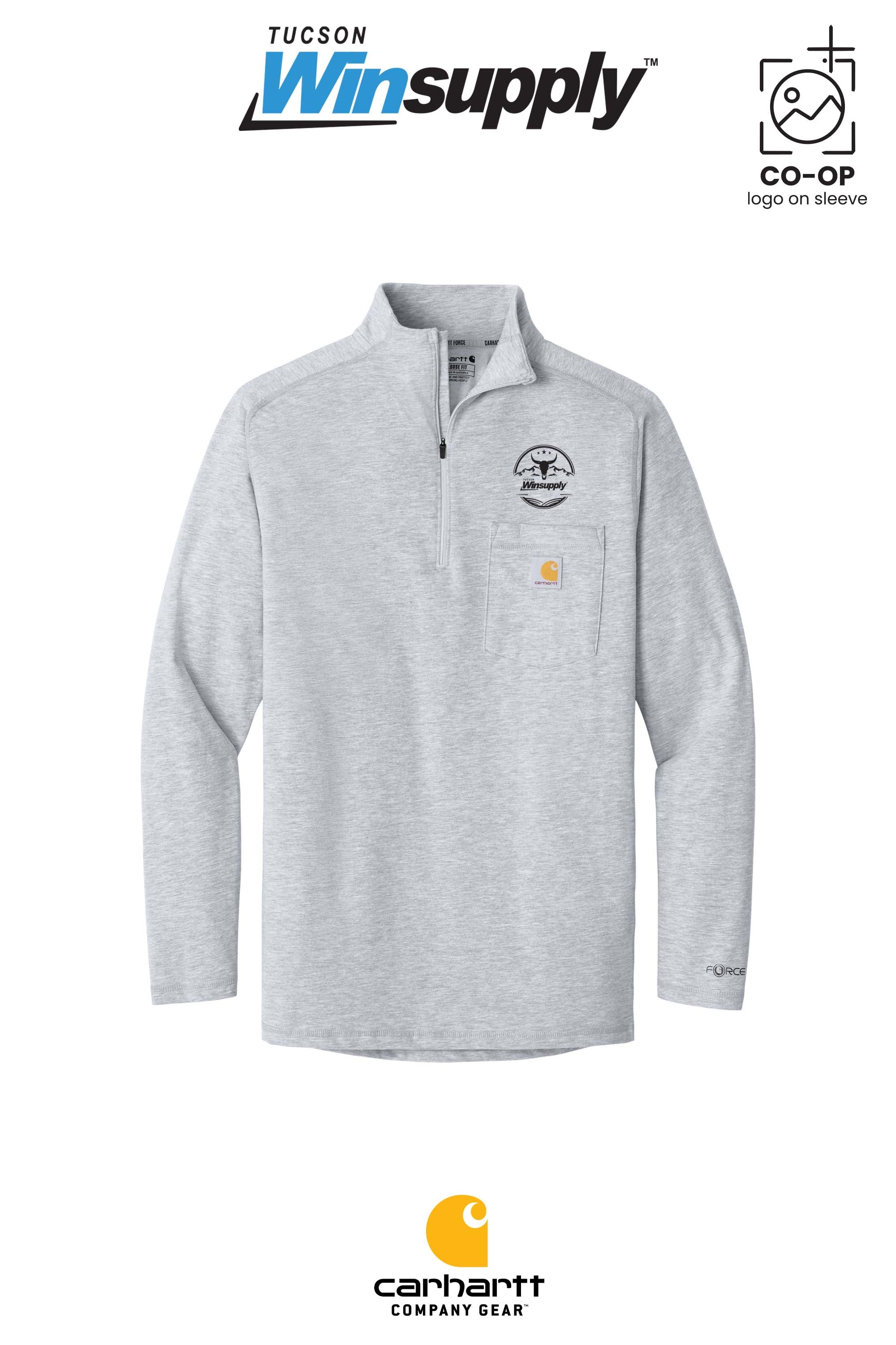 Carhartt Force® 1/4-Zip Long Sleeve T-Shirt - Winsupply Tucson AZ