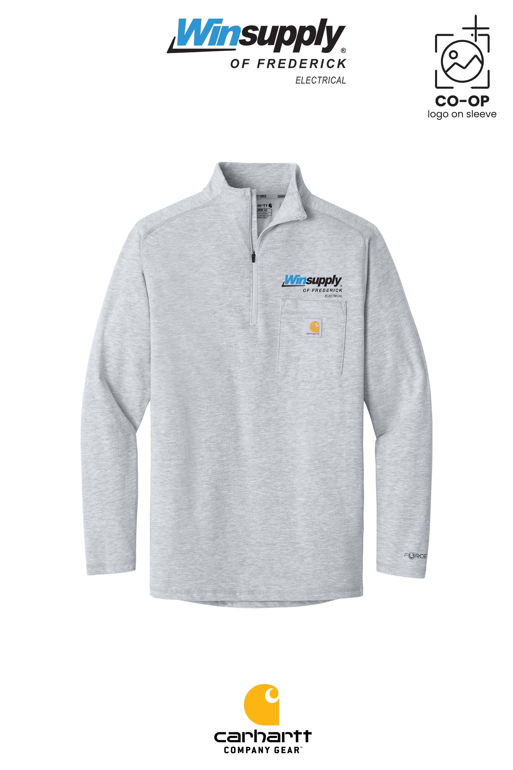 Carhartt Force® 1/4-Zip Long Sleeve T-Shirt - Winsupply of Frederick