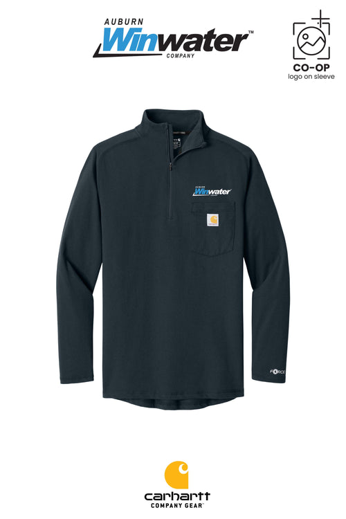 Carhartt Force® 1/4-Zip Long Sleeve T-Shirt - Auburn Winwater